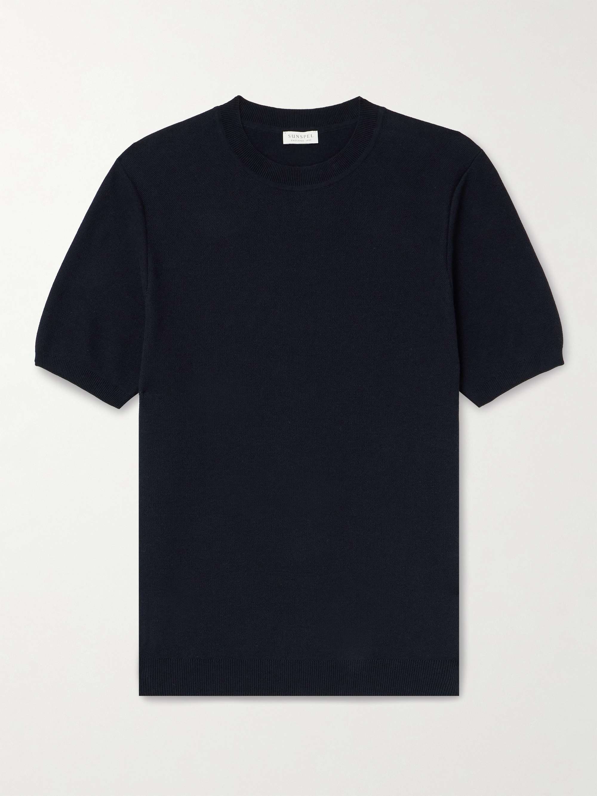 SUNSPEL Knitted Cotton T-Shirt for Men | MR PORTER