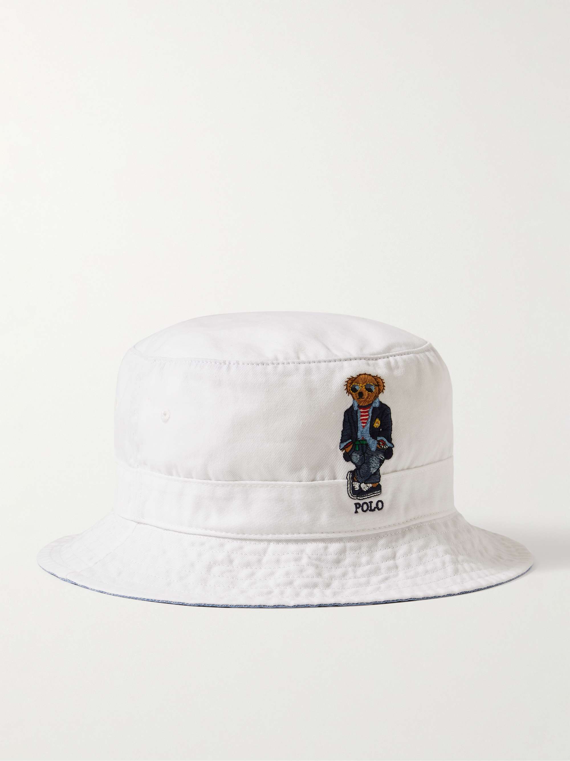 POLO RALPH LAUREN Loft Embroidered Cotton-Twill Bucket Hat for Men | MR  PORTER