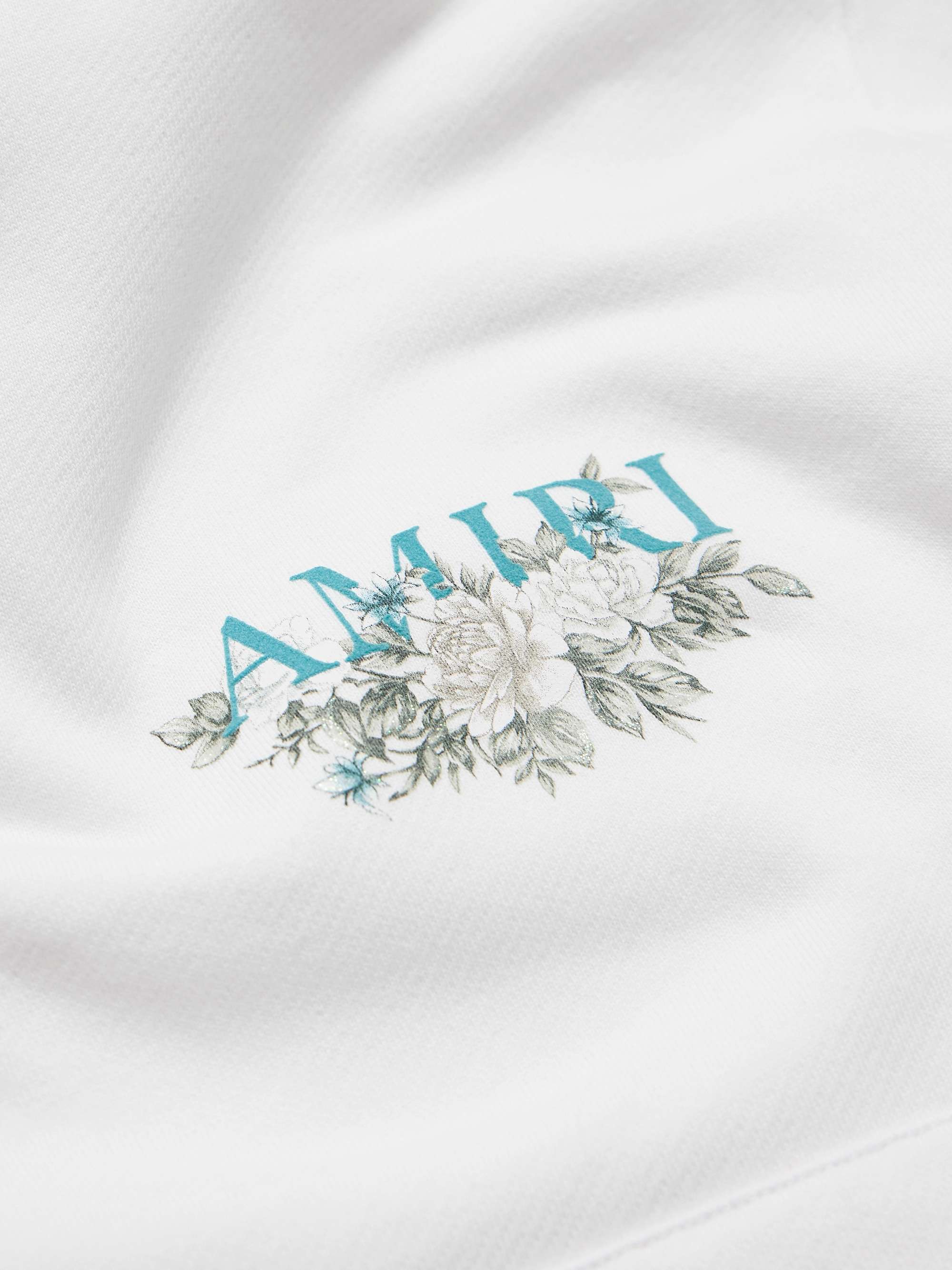 AMIRI Glittered Logo-Print Cotton-Jersey Hoodie for Men | MR PORTER