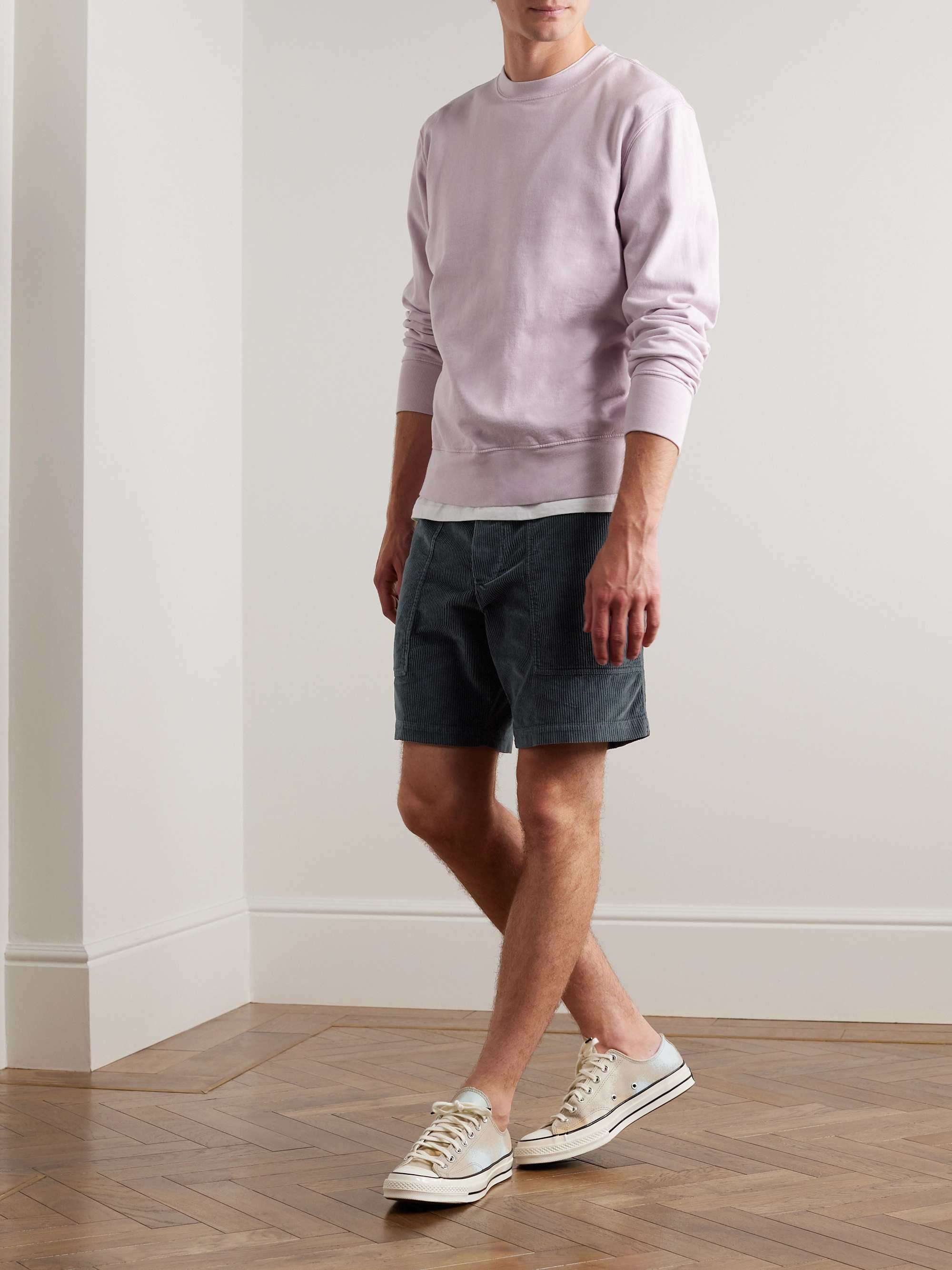 JAMES PERSE Straight-Leg Cotton-Blend Corduroy Shorts for Men | MR PORTER