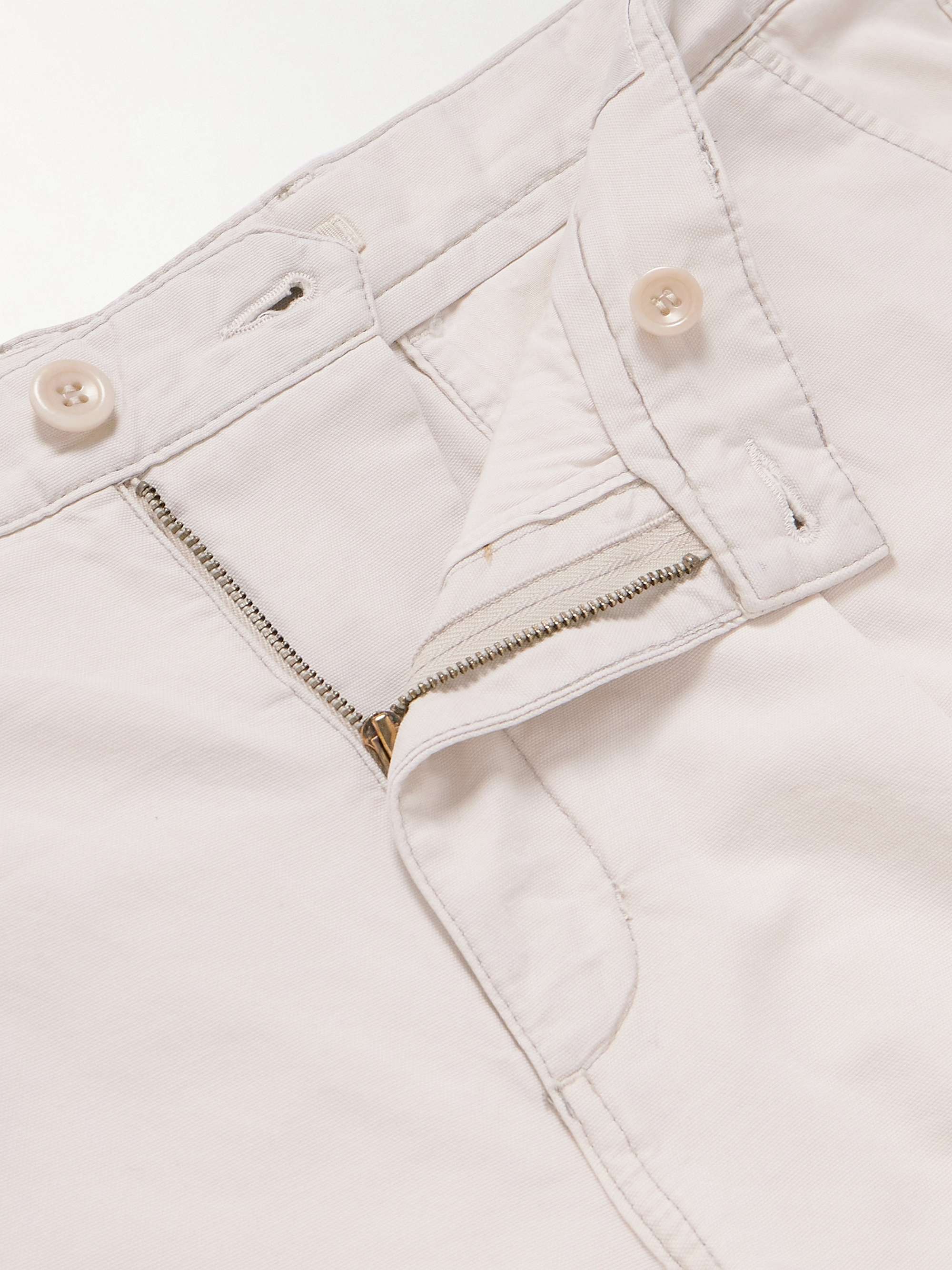 NORSE PROJECTS Straight-Leg Christopher Pleated Cotton Shorts for Men ...