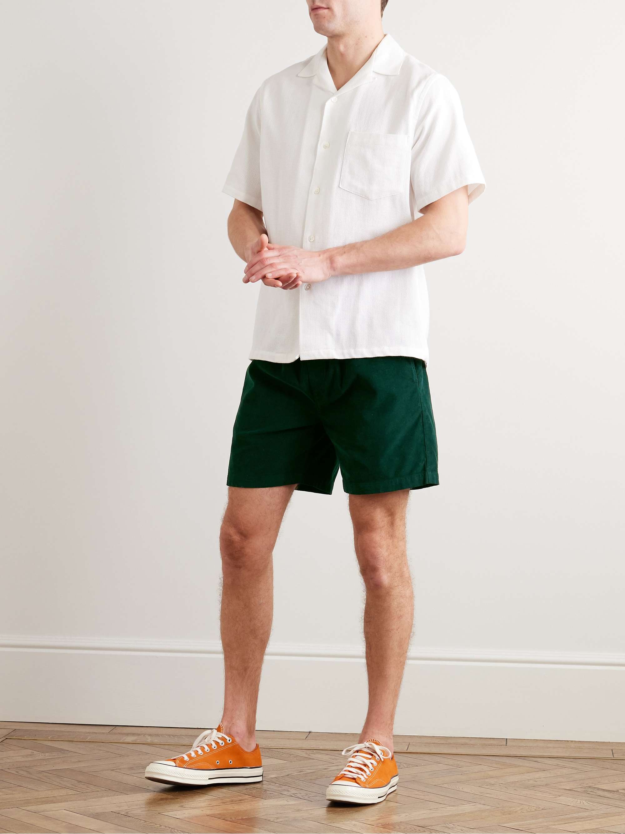 PORTUGUESE FLANNEL Straight-Leg Cotton-Corduroy Drawstring Shorts | MR  PORTER