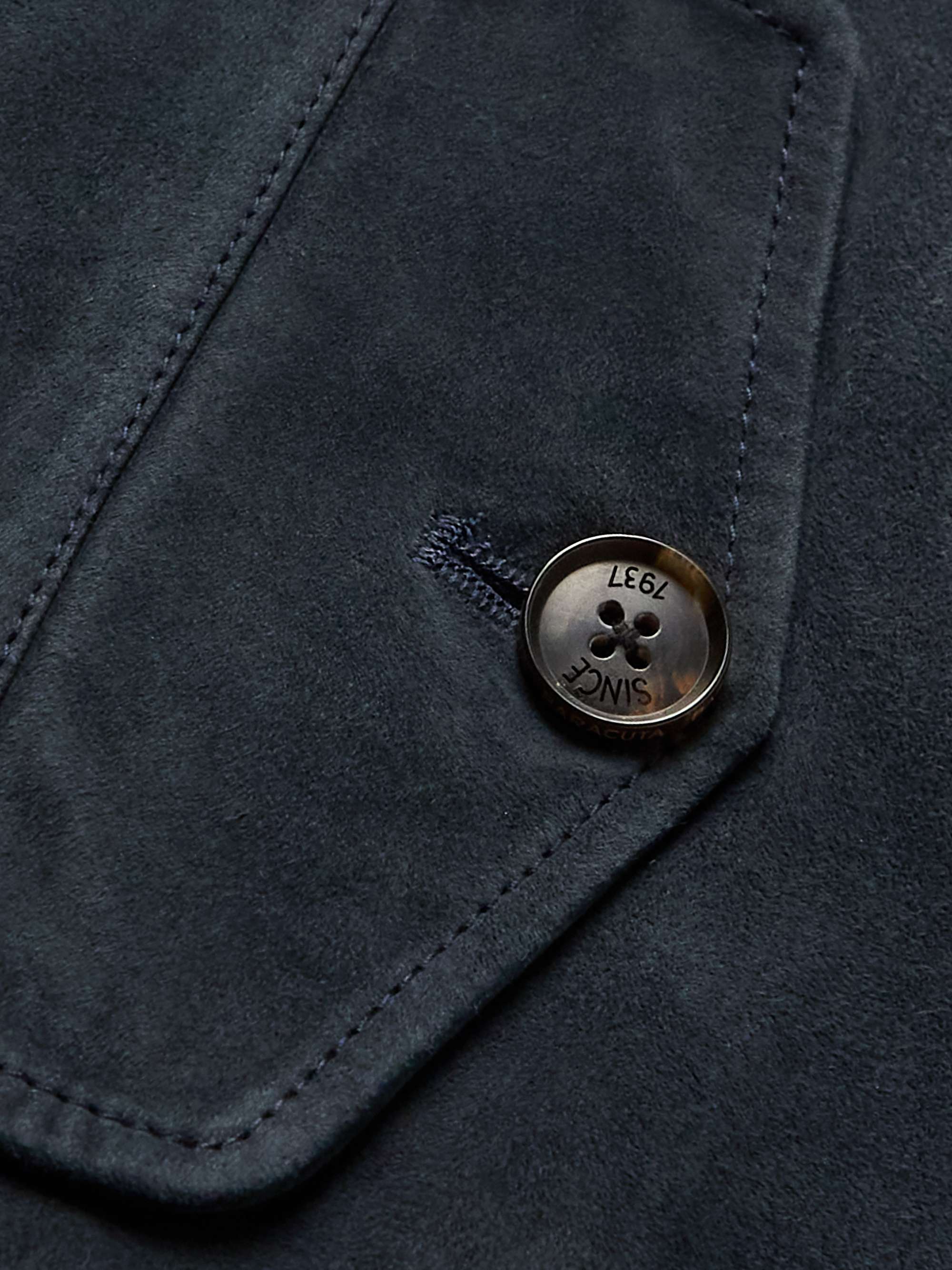 BARACUTA G9 Slim-Fit Suede Harrington Jacket | MR PORTER