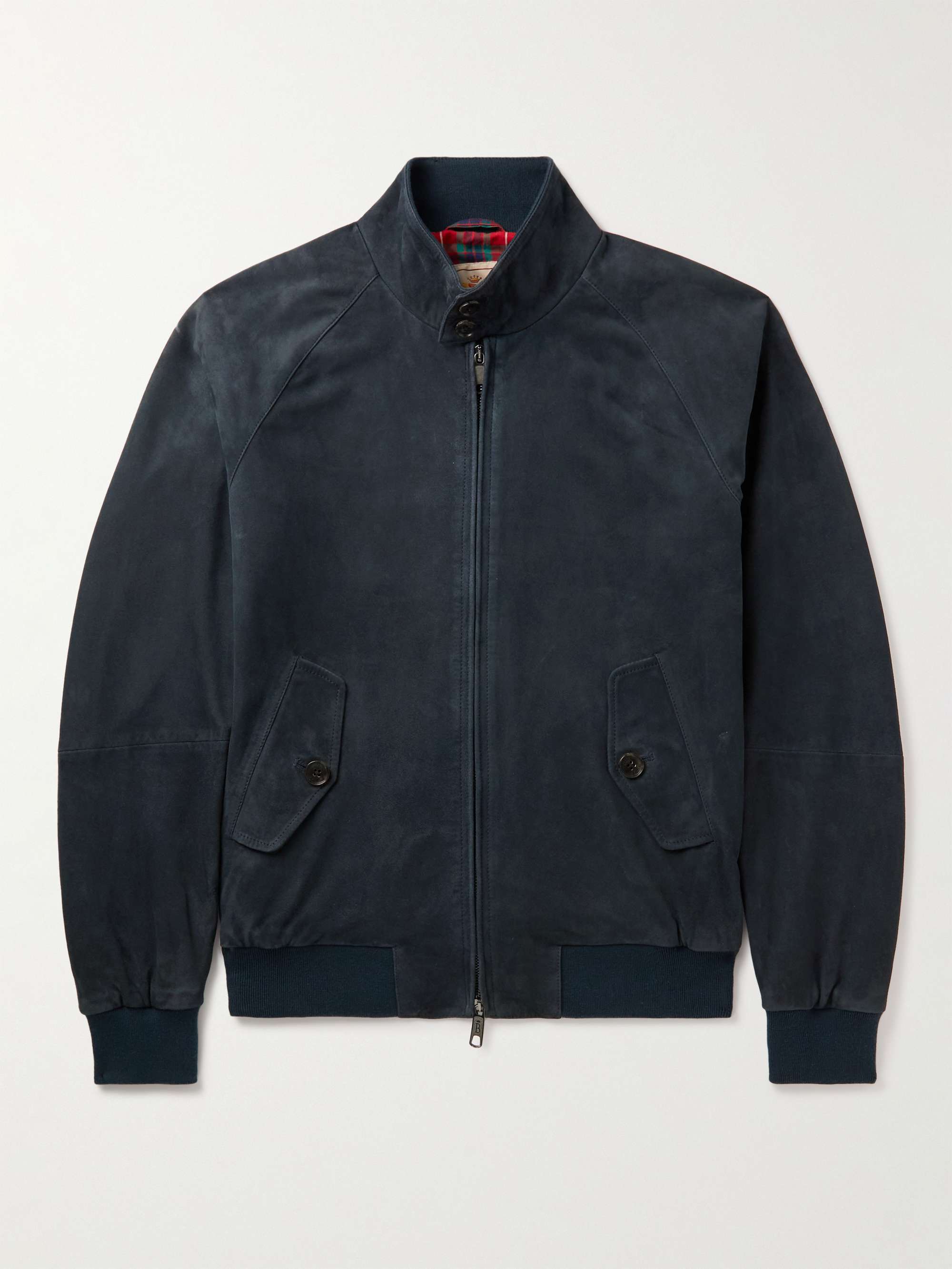 BARACUTA G9 Slim-Fit Suede Harrington Jacket for Men | MR PORTER