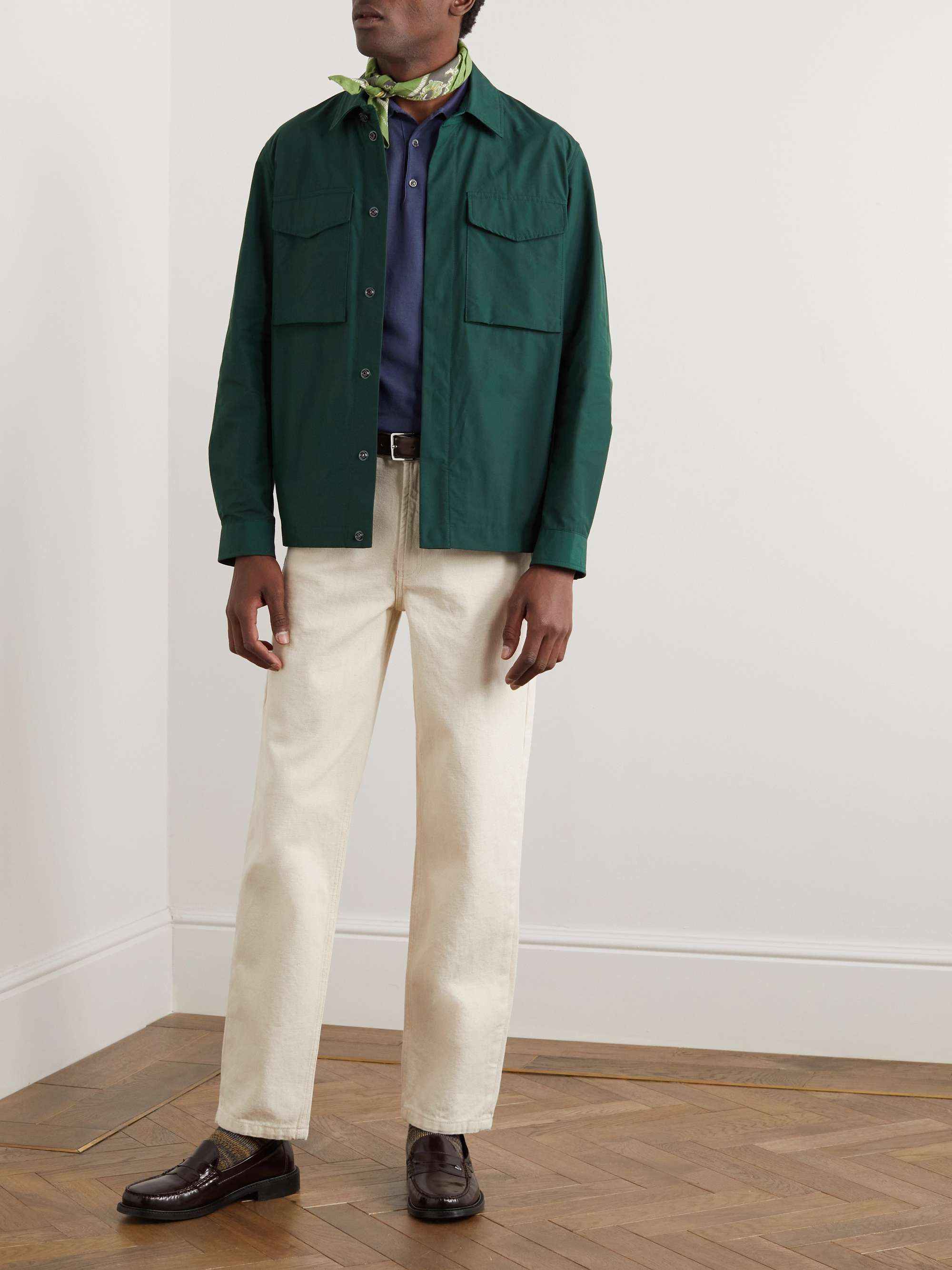 BARACUTA Slim-Fit Cotton Polo Shirt | MR PORTER