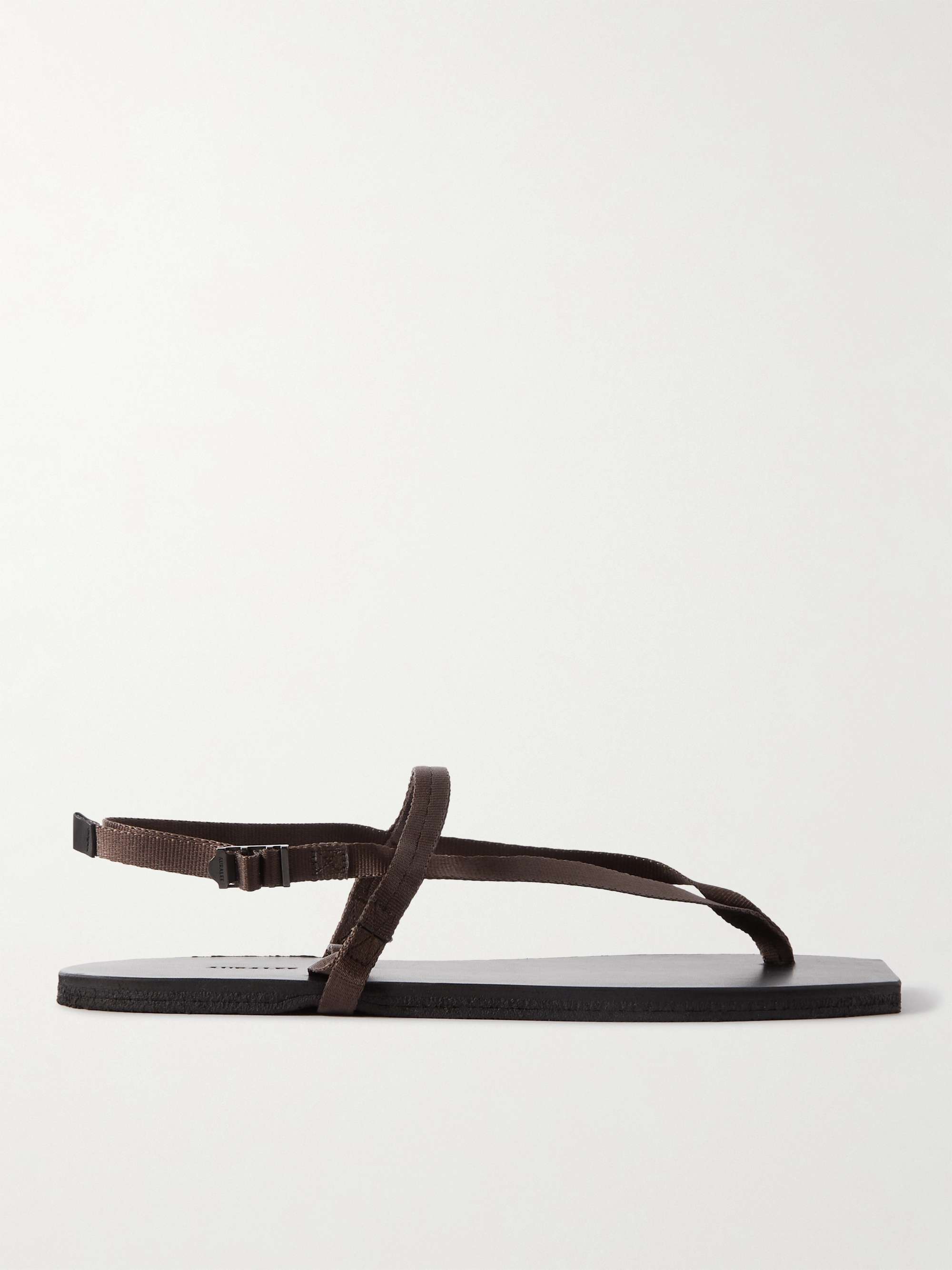 AURALEE + Foot the Coacher Nylon-Webbing and Leather Sandals for Men | MR  PORTER