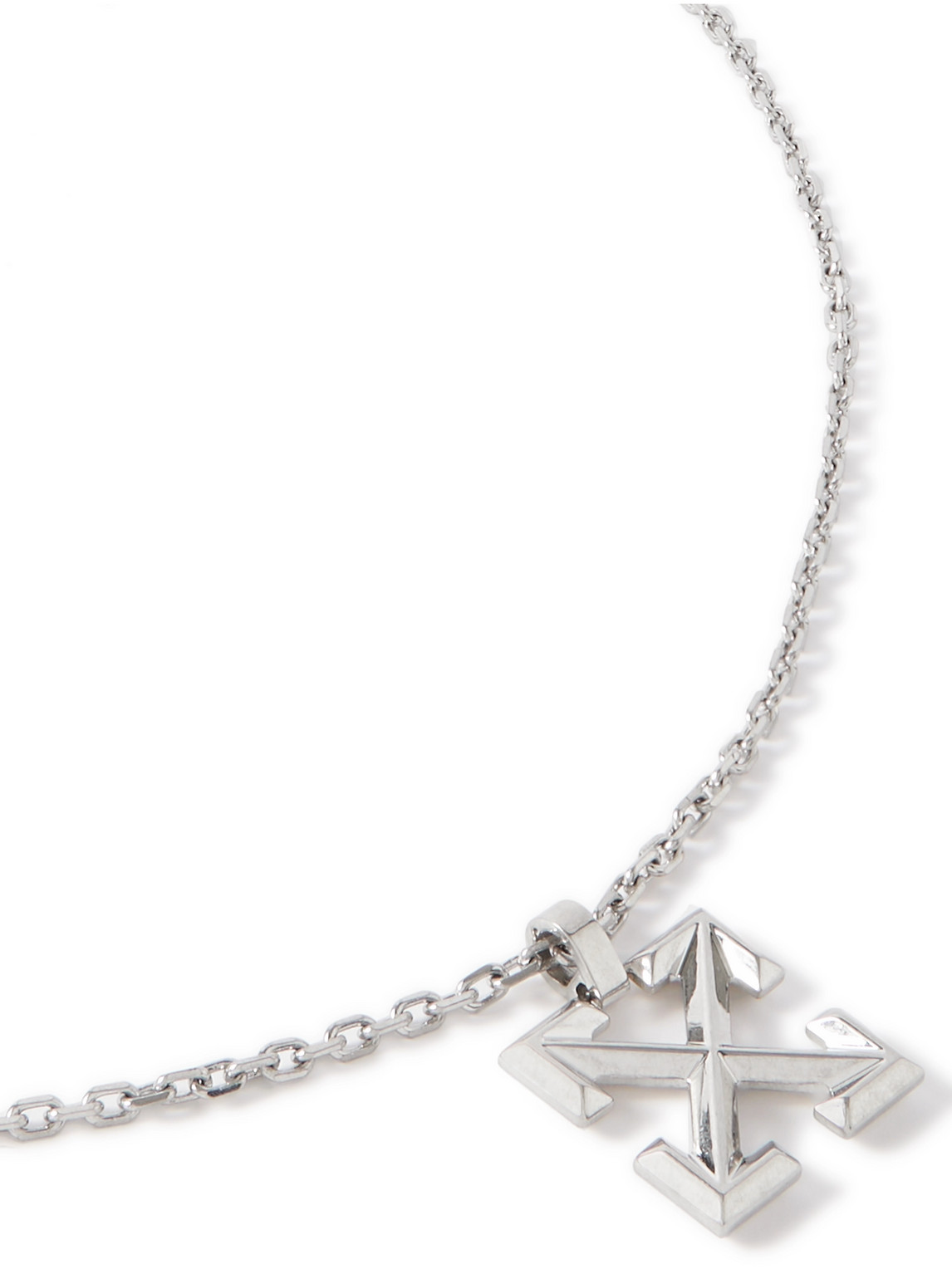 Off-white Arrow Silver-tone Chain Necklace