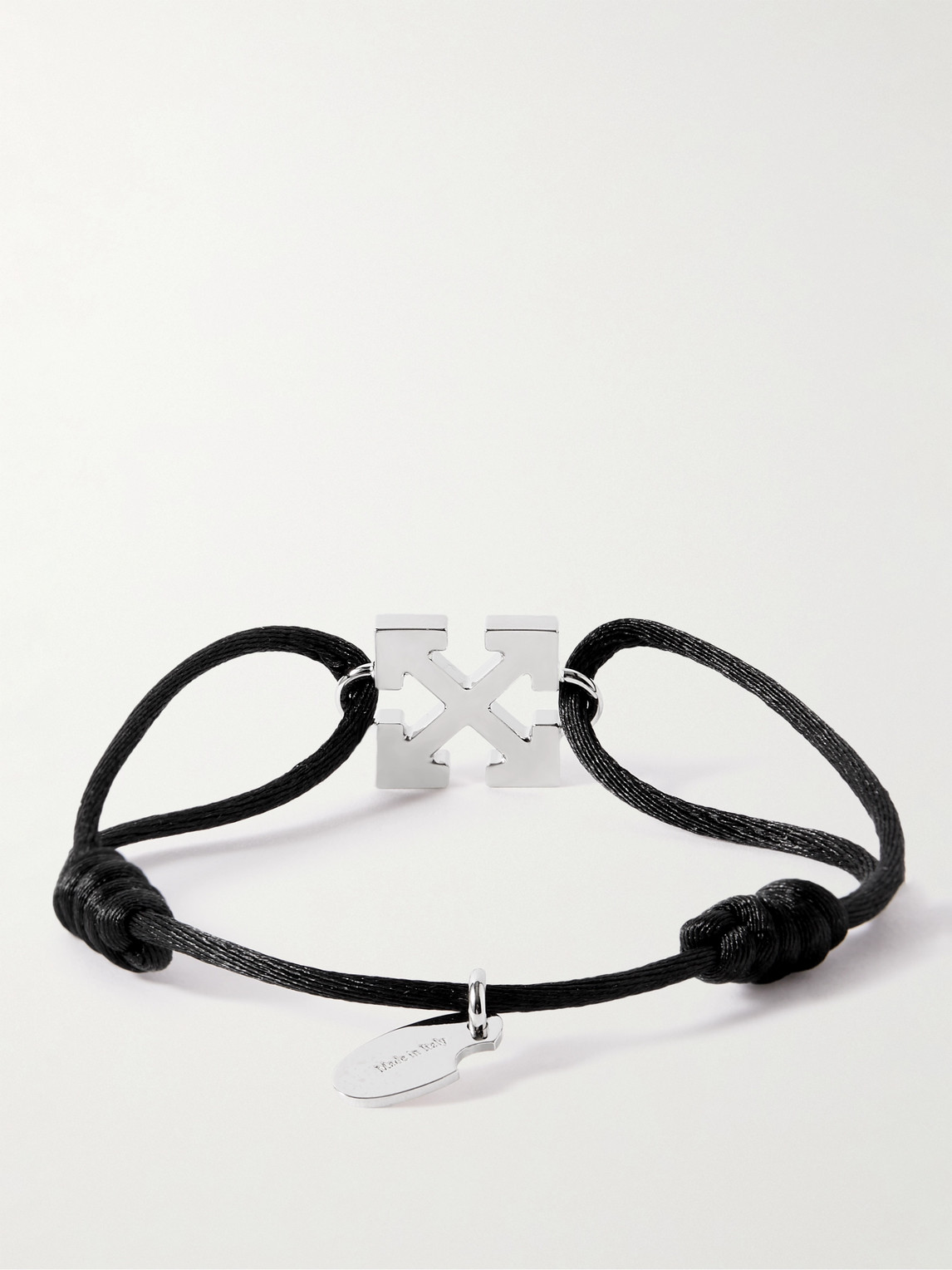 Off-White c/o Virgil Abloh Arrows-motif Logo Enfraved Bracelet in Black for  Men