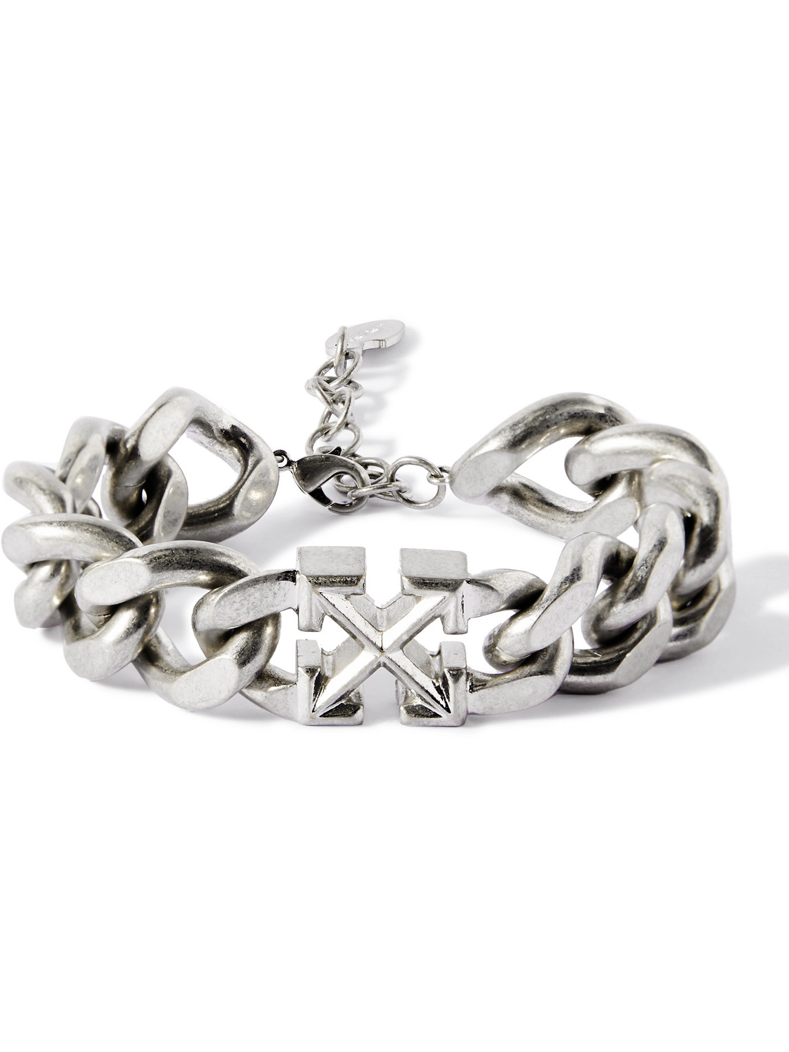 Off-white Silver-tone Chain Bracelet
