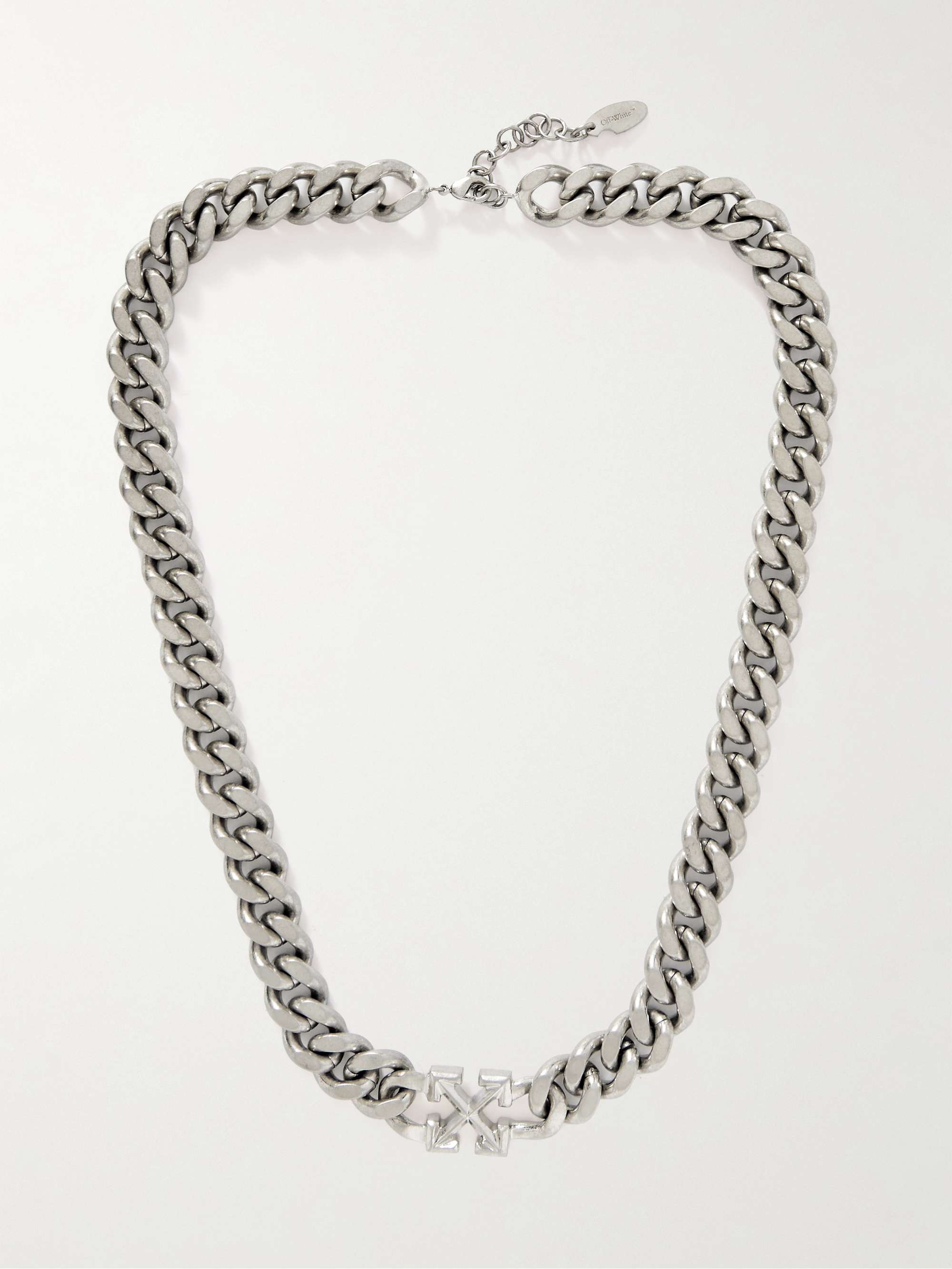 OFF-WHITE Silver-Tone Chain Necklace | MR PORTER