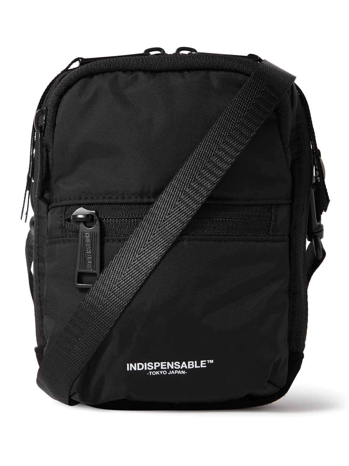 Indispensable Logo-print Econyl® Messenger Bag In Black | ModeSens