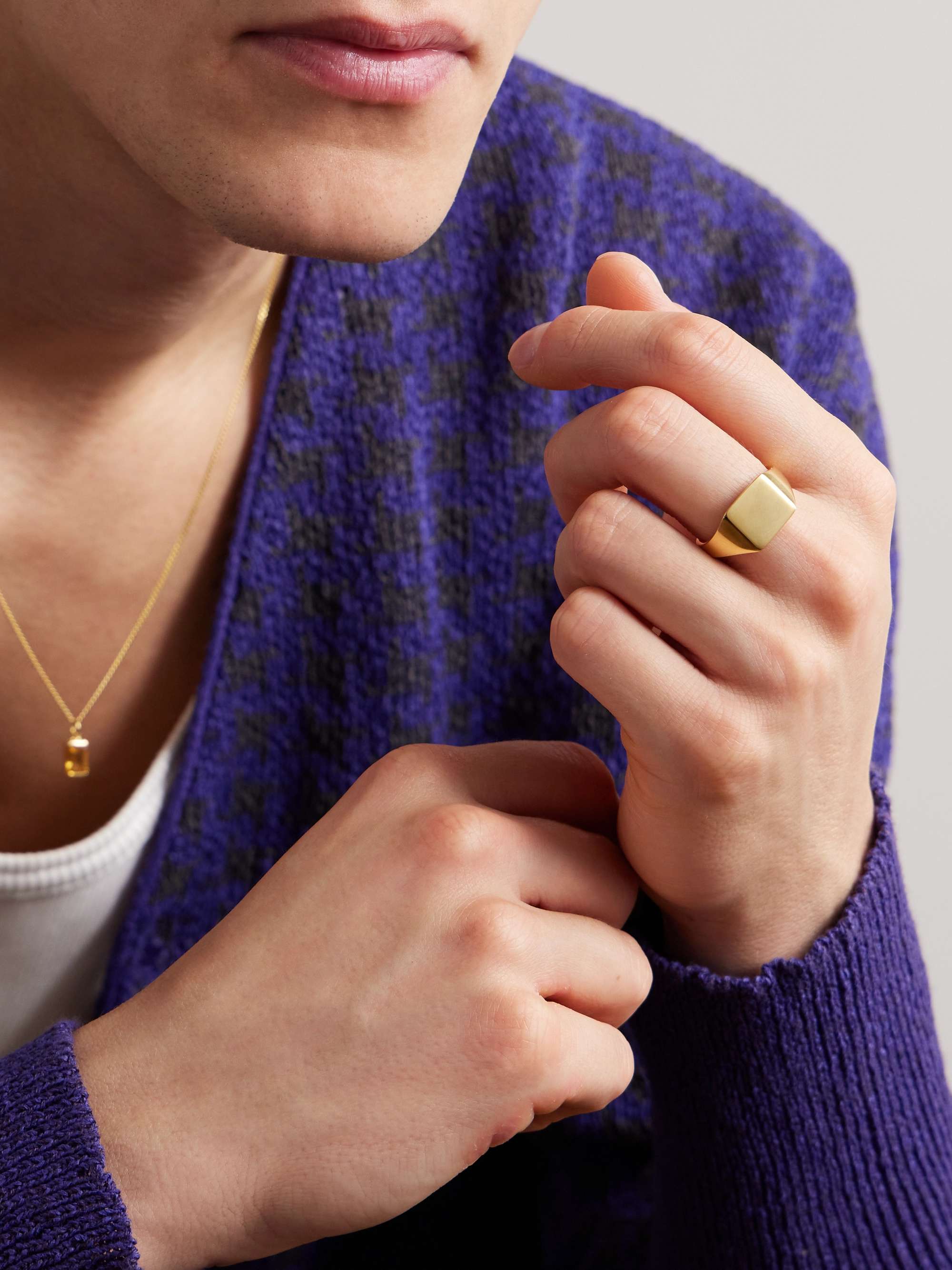 MIANSAI Gold Vermeil Signet Ring for Men | MR PORTER