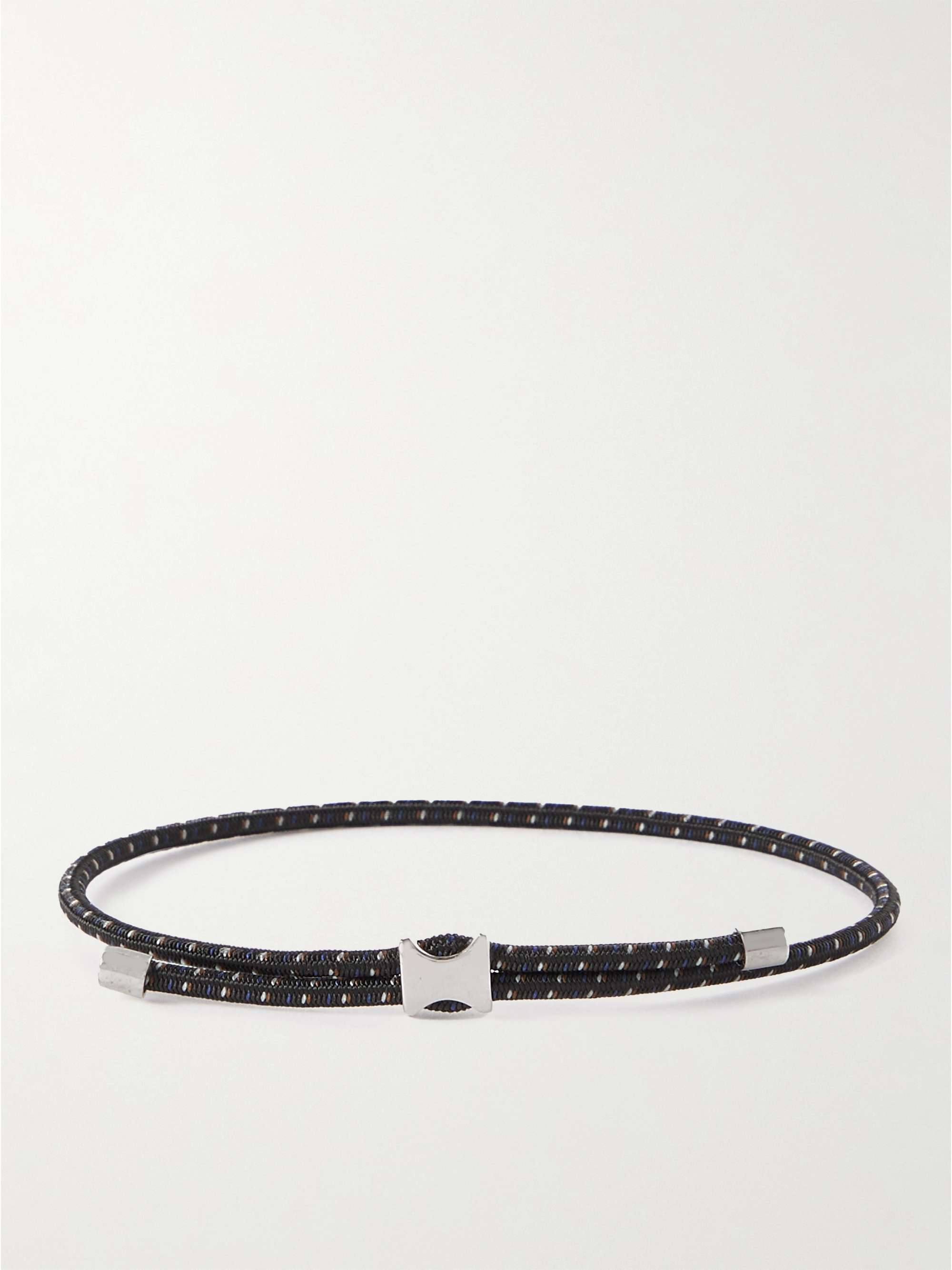 MIANSAI Orson Pull Silver and Cord Bracelet for Men | MR PORTER