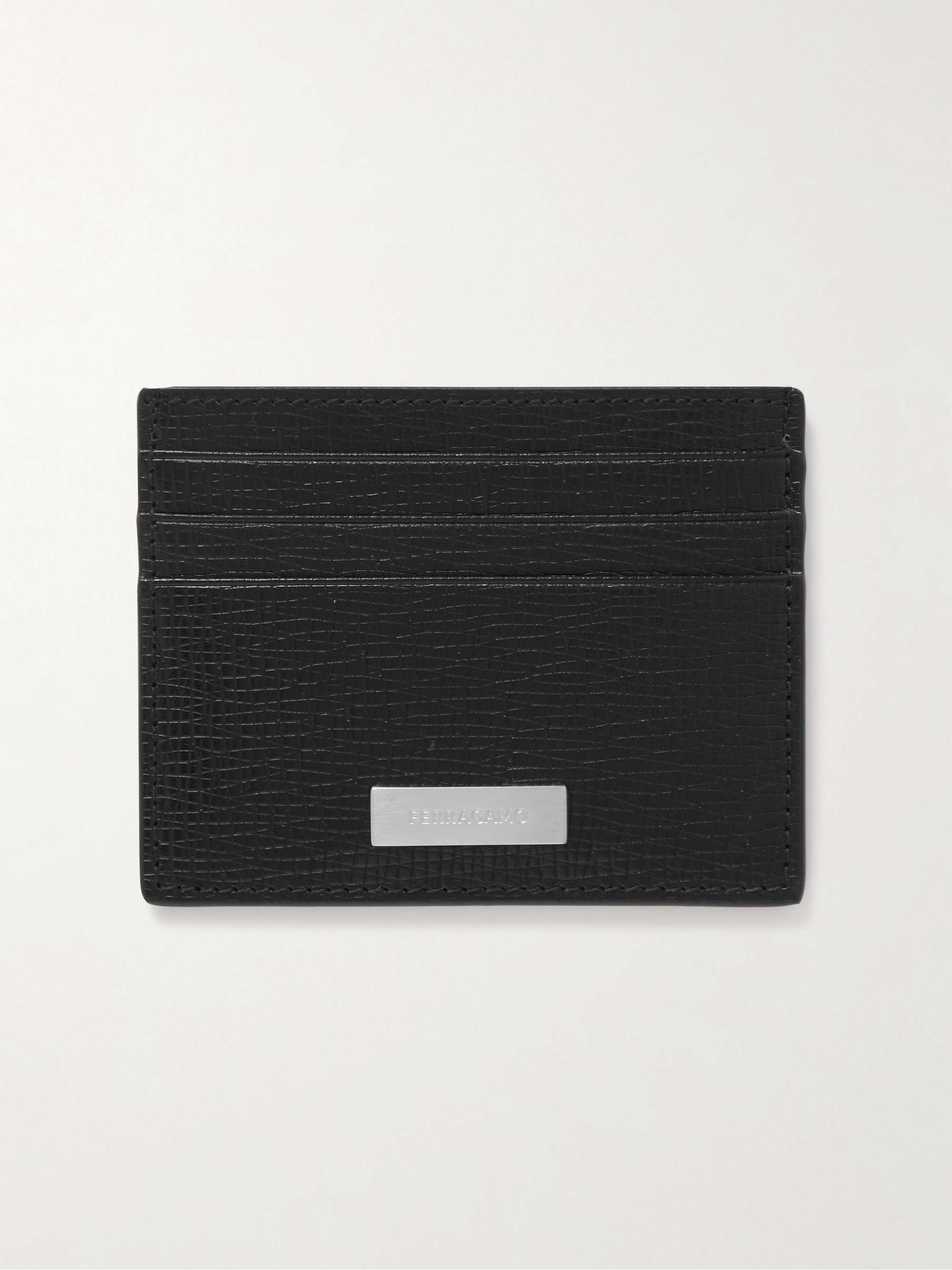 Dunhill Leather Rollagas Zipped Card Holder - Black - One Size