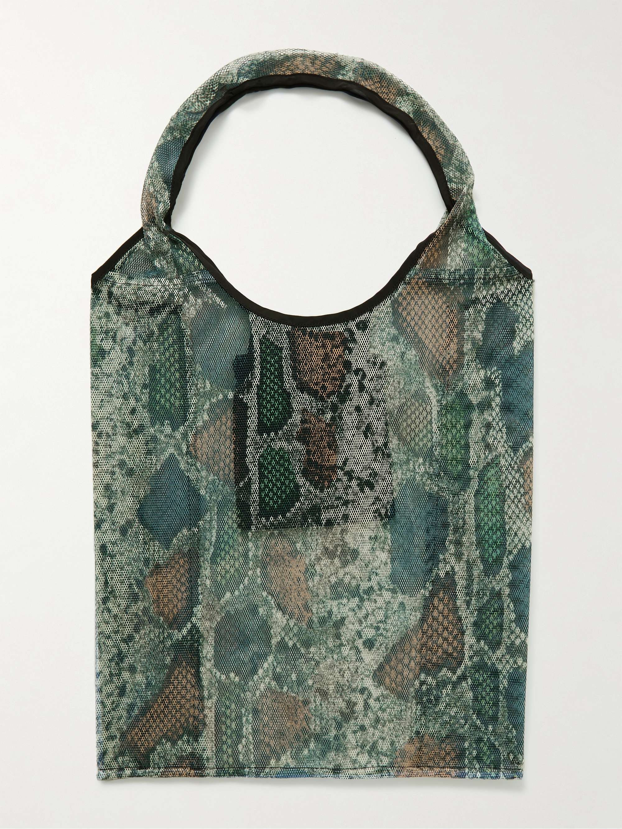 WACKO MARIA + Speakeasy Packable Snake-Print Mesh Tote Bag for Men | MR  PORTER