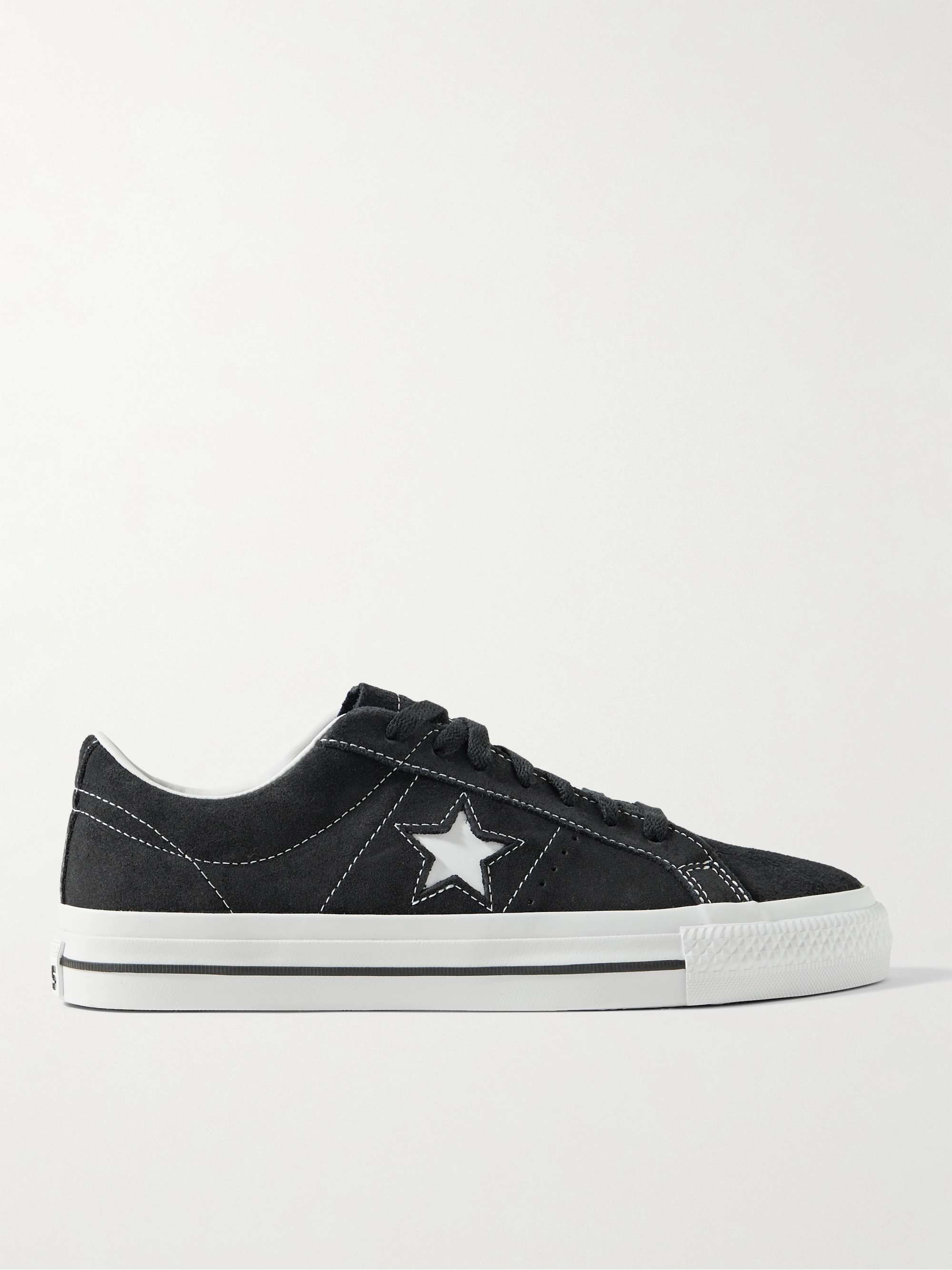 CONVERSE One Star Pro Leather-Trimmed Suede Sneakers for Men | MR PORTER