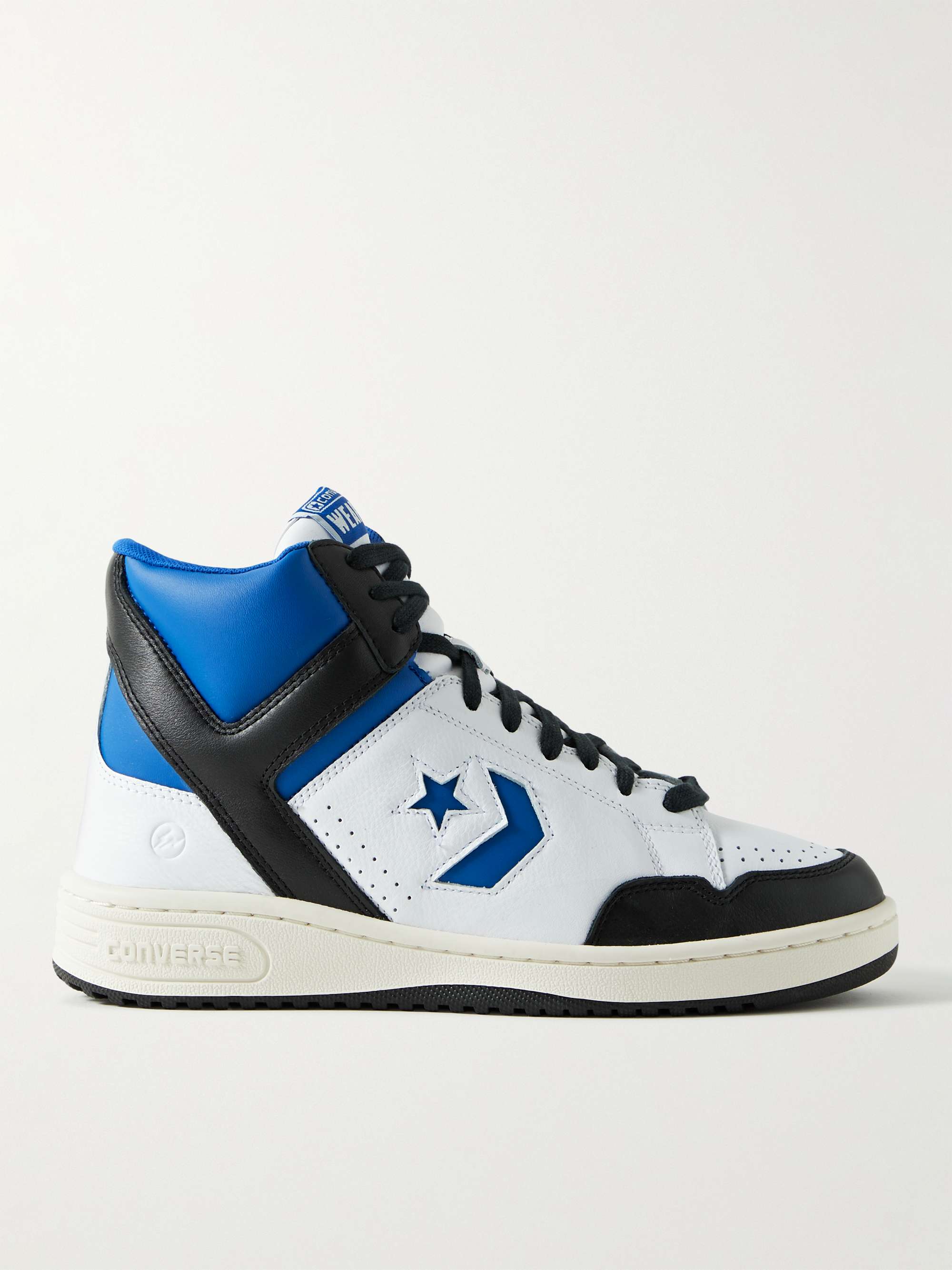 CONVERSE + Fragment Weapon Colour-Block Leather High-Top Sneakers for Men |  MR PORTER