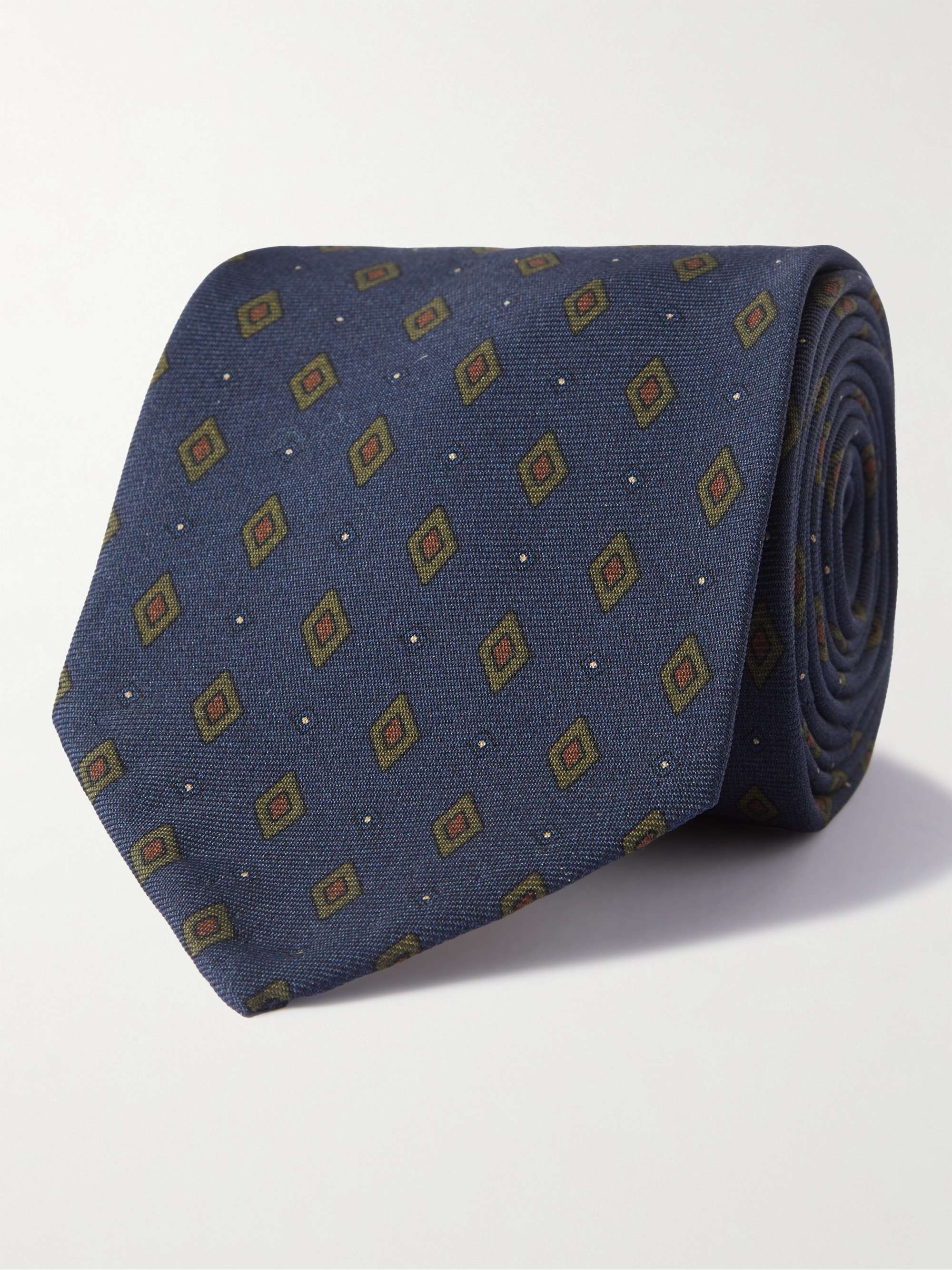 Cravatta in seta stampata, 7,5 cm RUBINACCI da uomo | MR PORTER