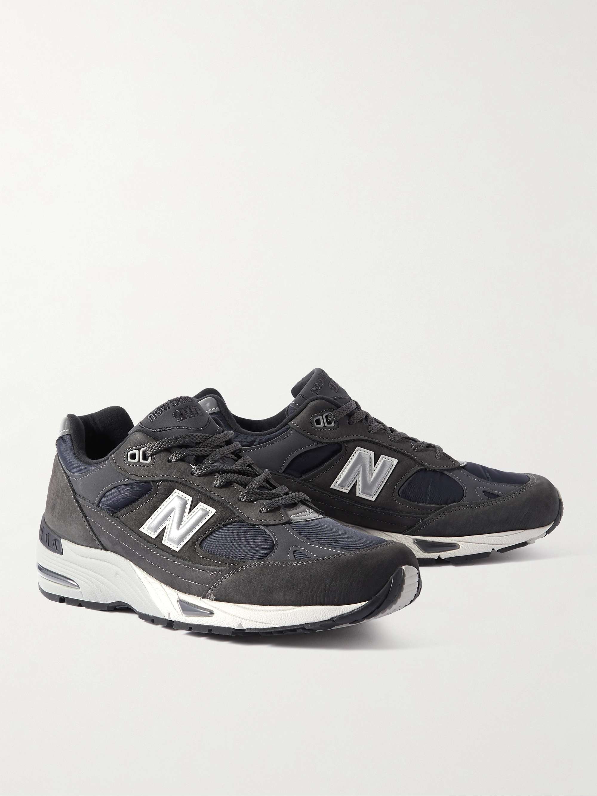 NEW BALANCE Suede, Leather and Mesh Sneakers for Men | MR PORTER