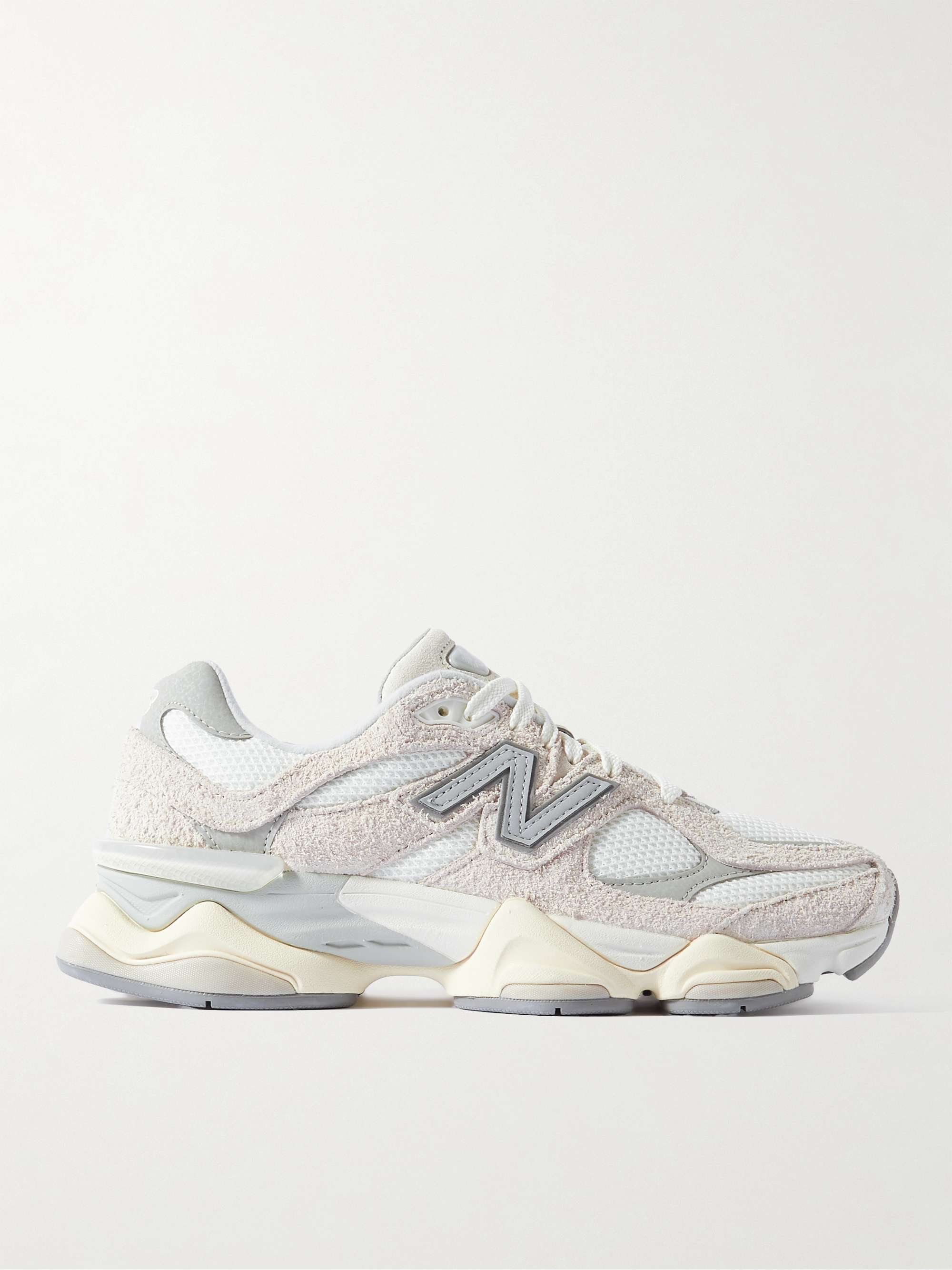 NEW BALANCE 9060 Mesh-Trimmed Suede Sneakers for Men | MR PORTER