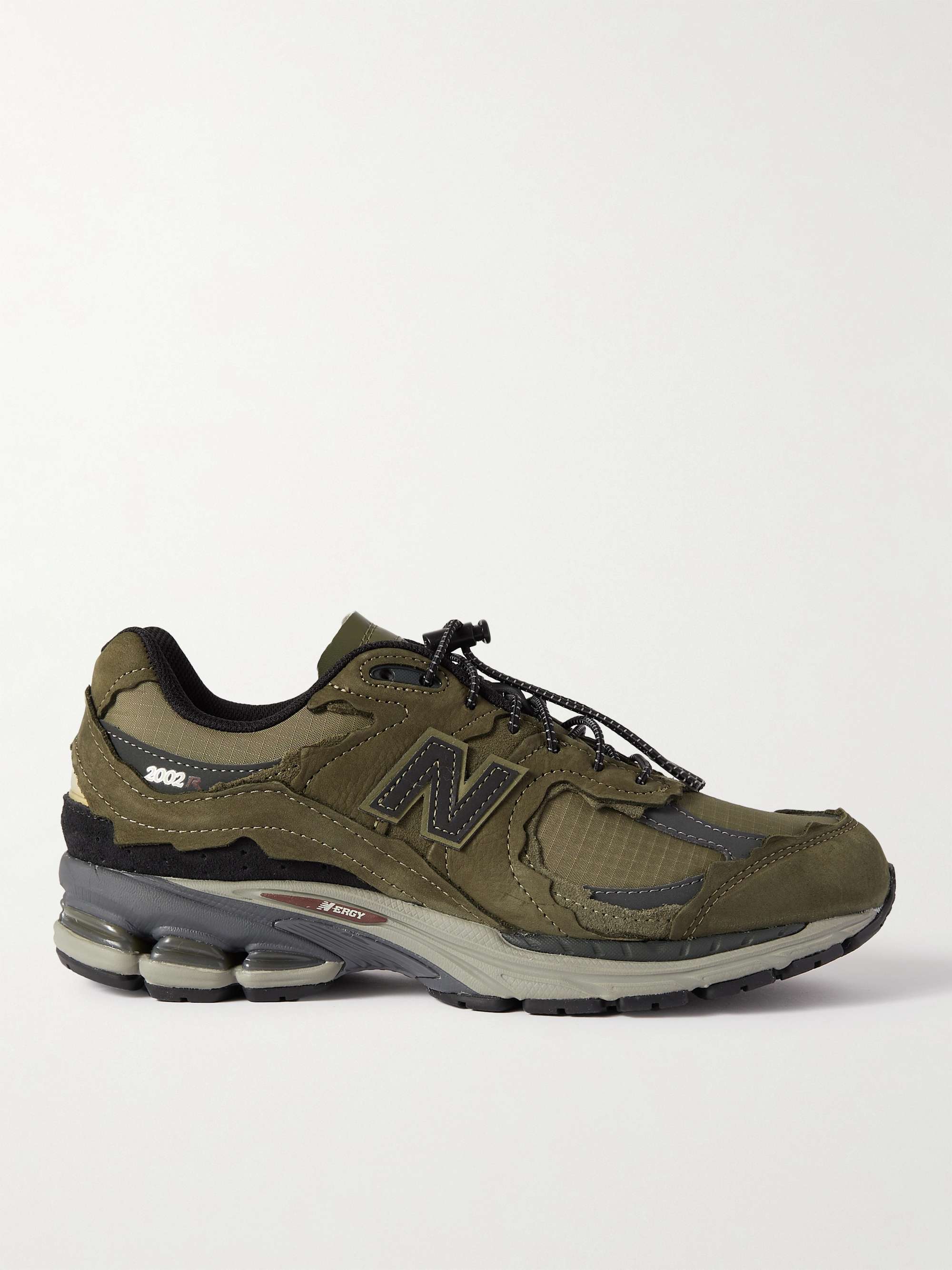 NEW BALANCE 2002RD Protection Pack Leather-Trimmed Nubuck and Ripstop  Sneakers for Men | MR PORTER