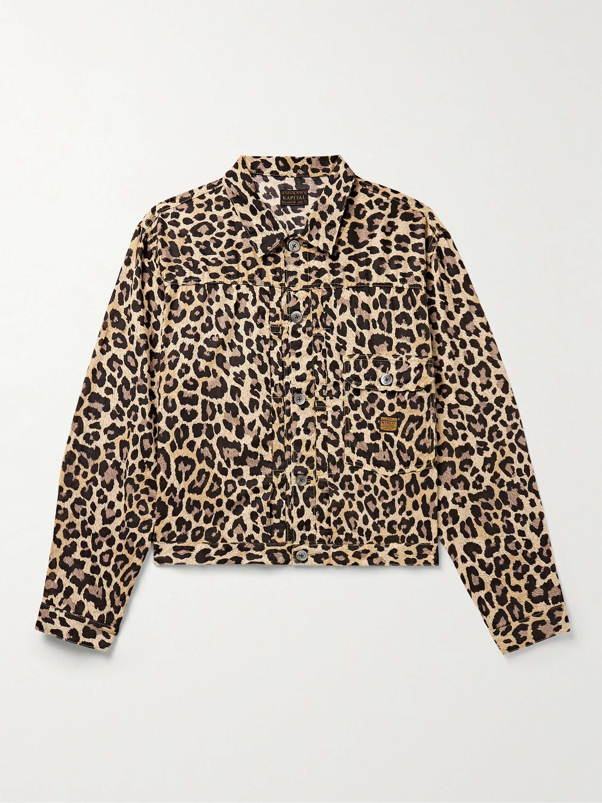 KAPITAL Leopard-Print Cotton-Gauze Shirt Jacket for Men | MR PORTER