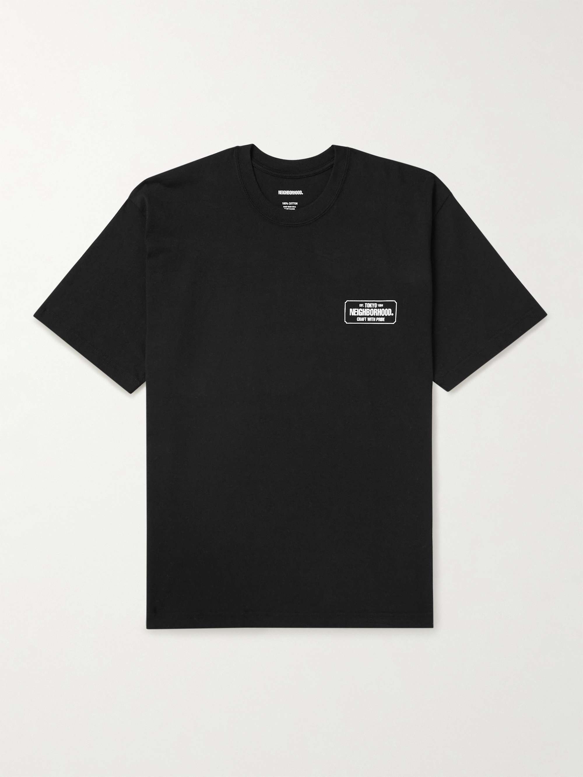 NEIGHBORHOOD Logo-Print Cotton-Jersey T-Shirt for Men | MR PORTER