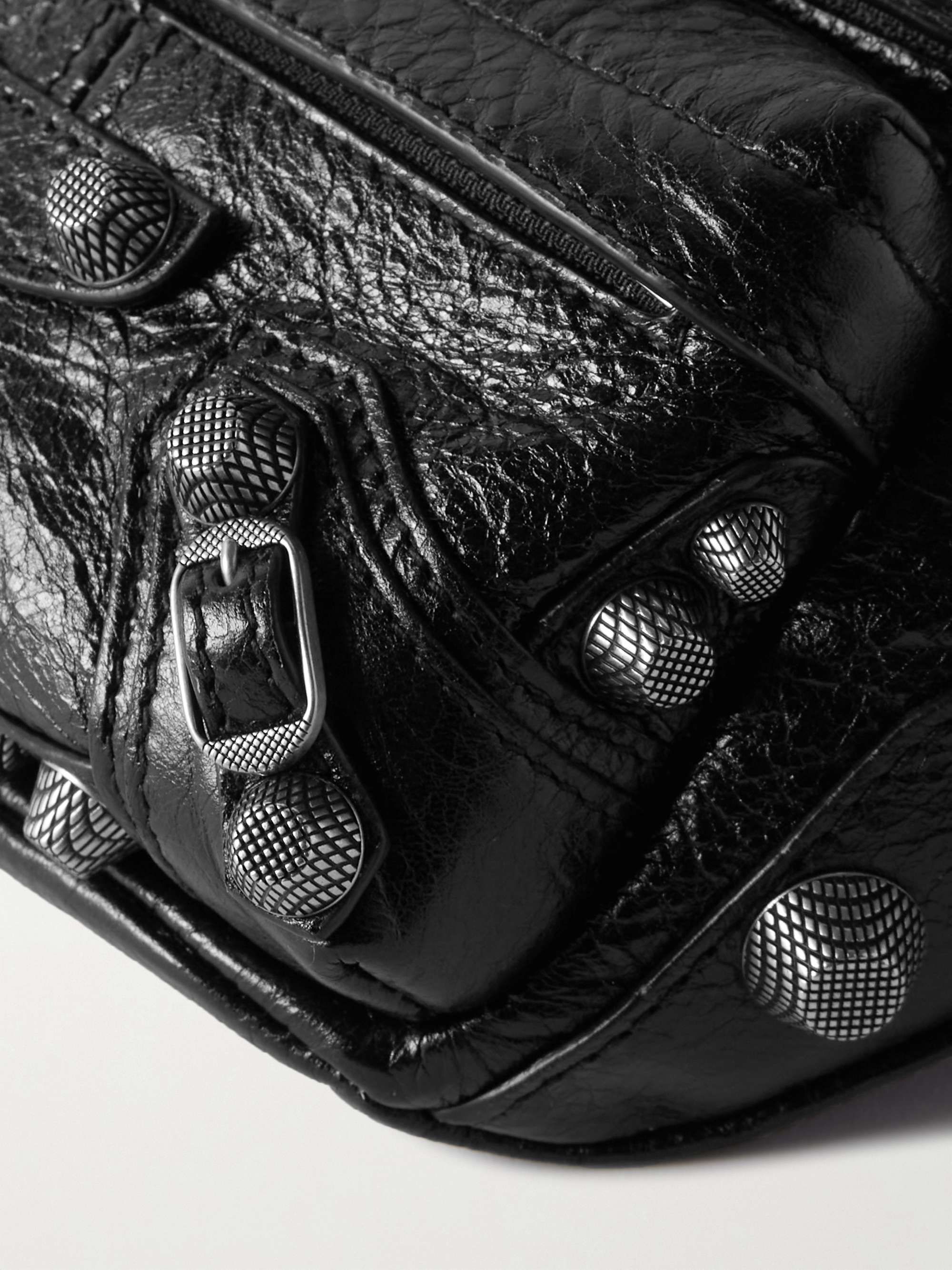 en sælger afspejle slot BALENCIAGA Le Cagole Distressed Embellished Leather Belt Bag for Men | MR  PORTER