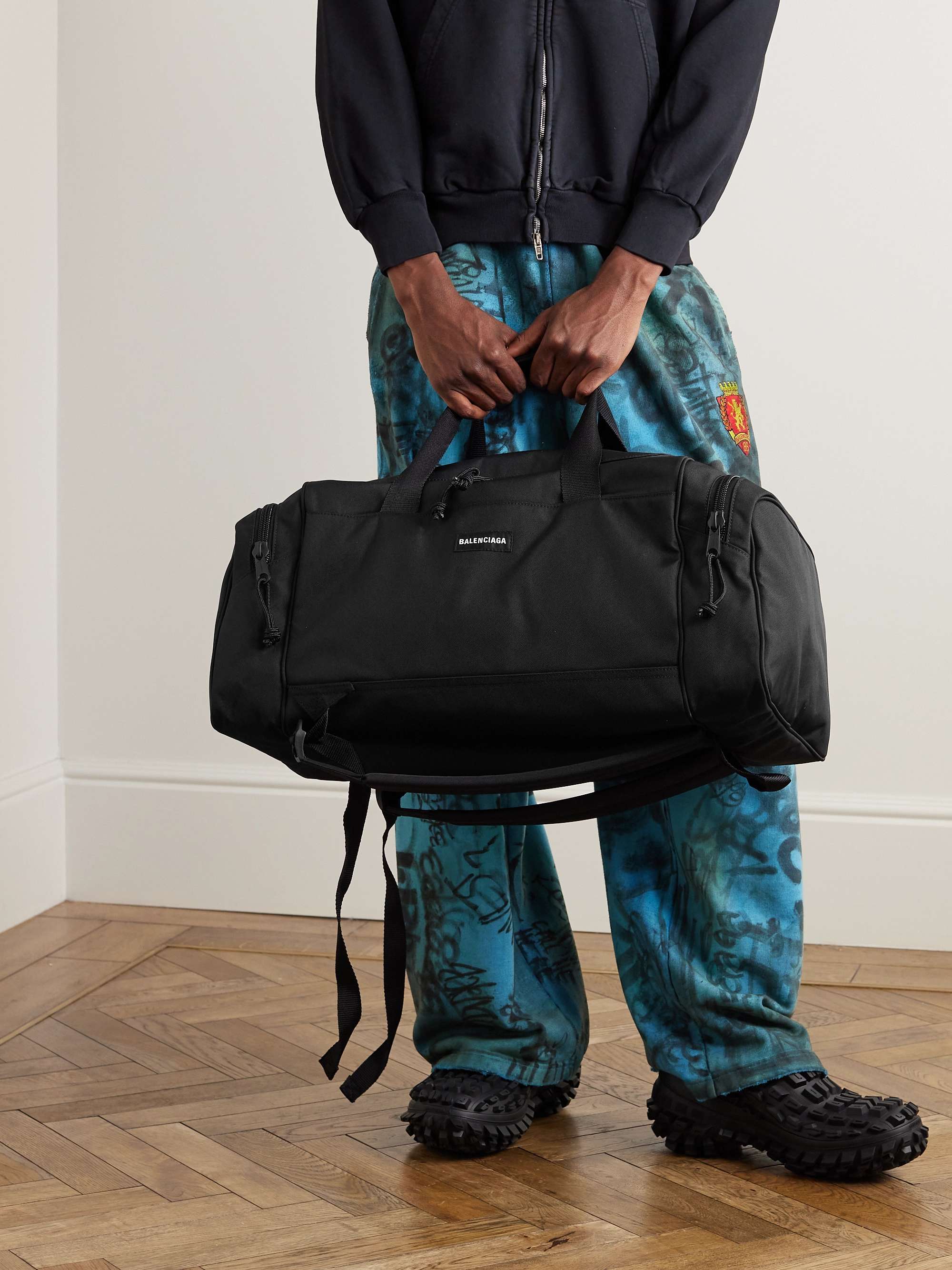BALENCIAGA Explorer Printed Canvas Weekend Bag for Men | MR PORTER