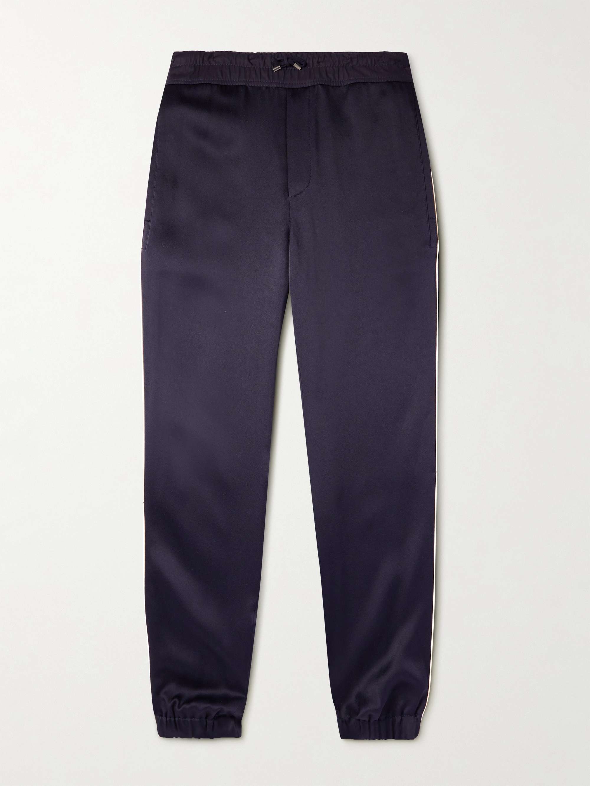 RALPH LAUREN PURPLE LABEL Script Logo-Embroidered Cotton-Blend Jersey  Sweatpants for Men