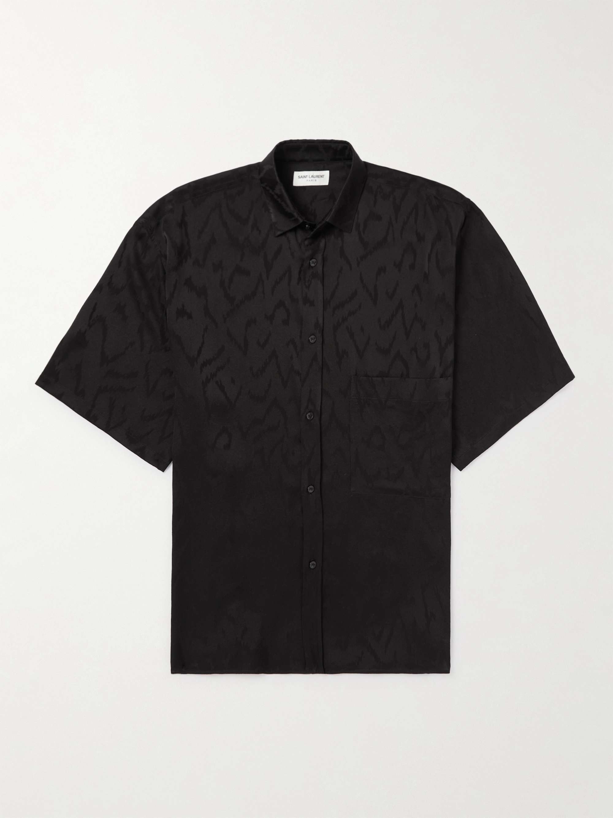 SAINT LAURENT Silk-Jacquard Shirt for Men | MR PORTER
