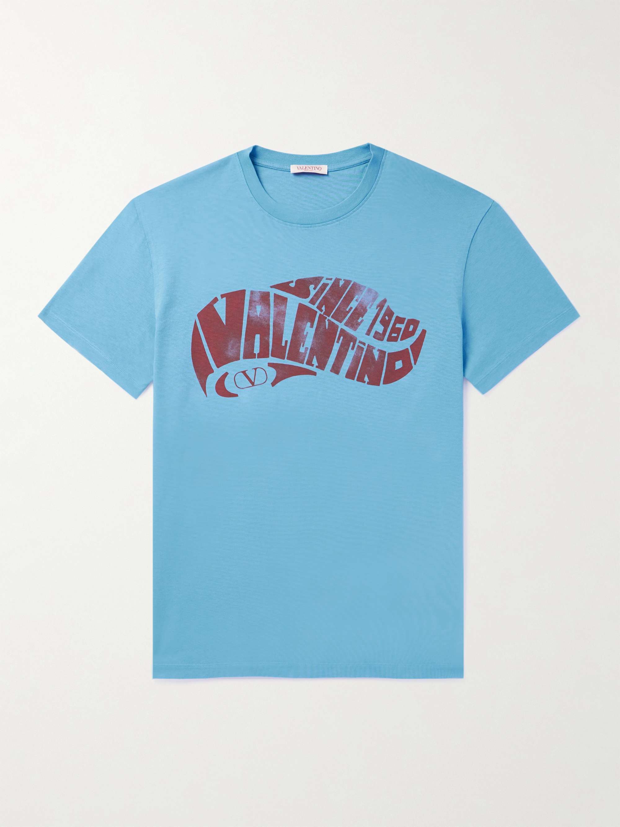 VALENTINO GARAVANI Logo-Print Cotton-Jersey T-Shirt for Men | MR PORTER