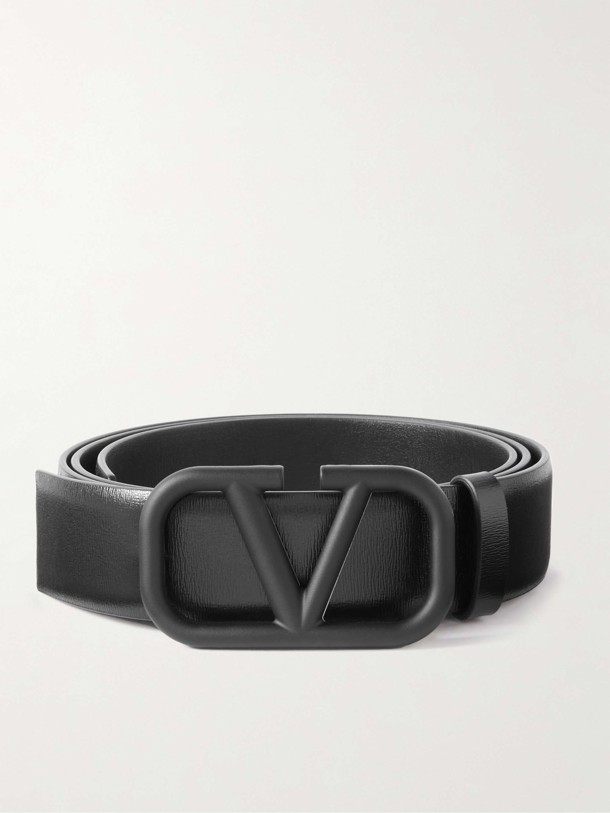 VALENTINO GARAVANI VLogo 3cm Leather Belt for Men | MR PORTER