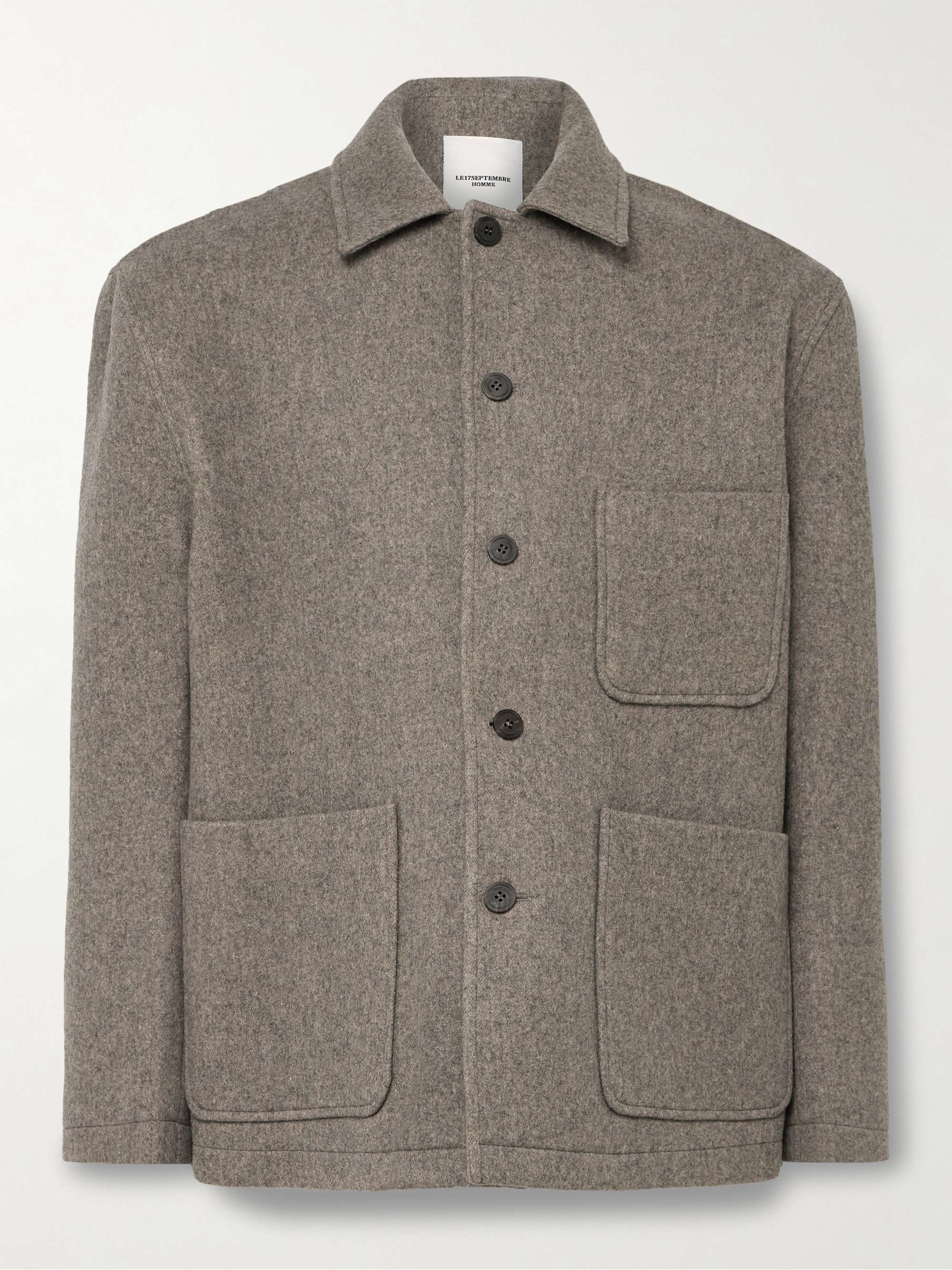 LE 17 SEPTEMBRE Wool-Blend Overshirt for Men | MR PORTER