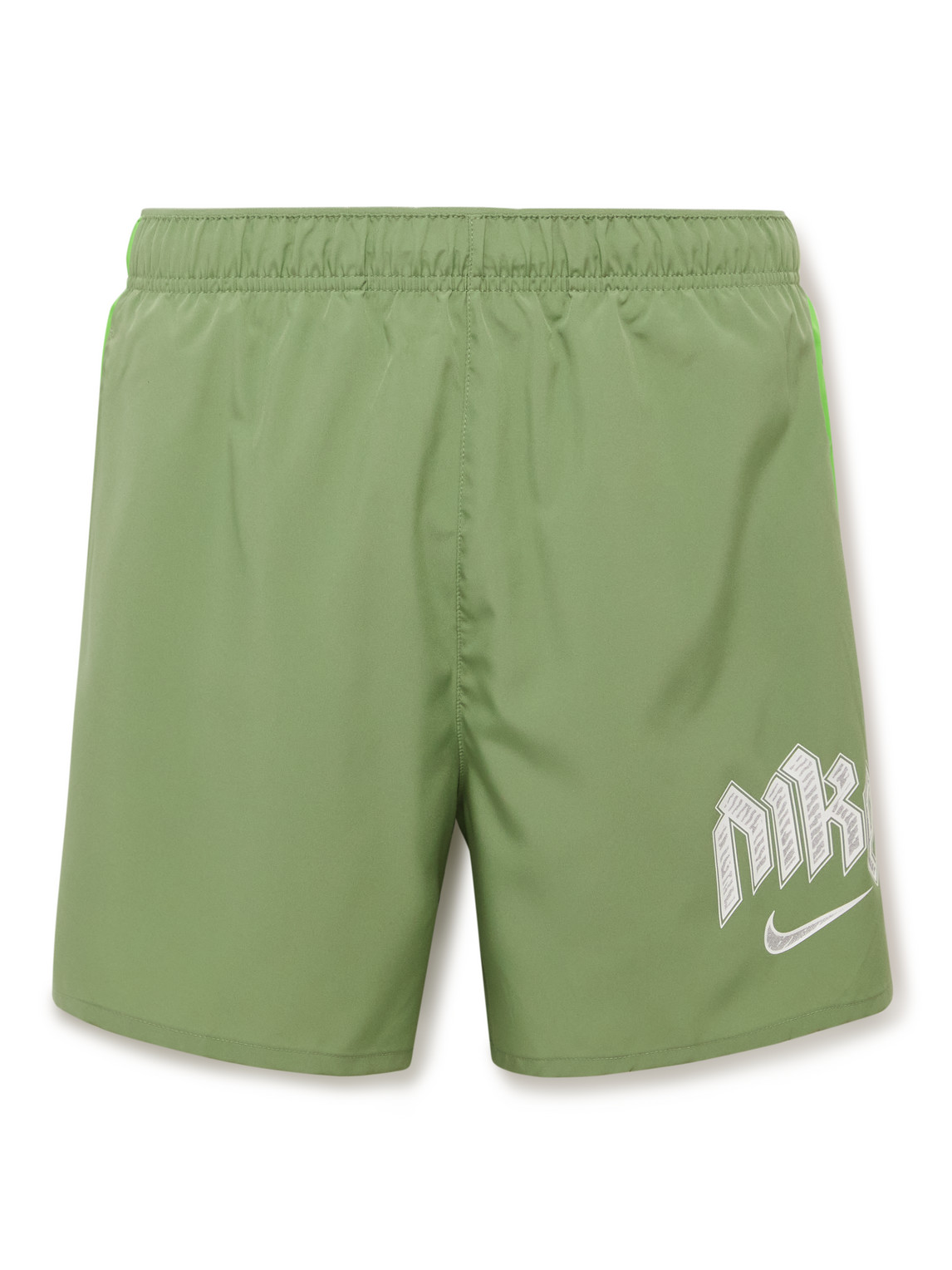 Nike Men's Dri-fit Run Division Challenger 5" Brief-lined Running Shorts In Green