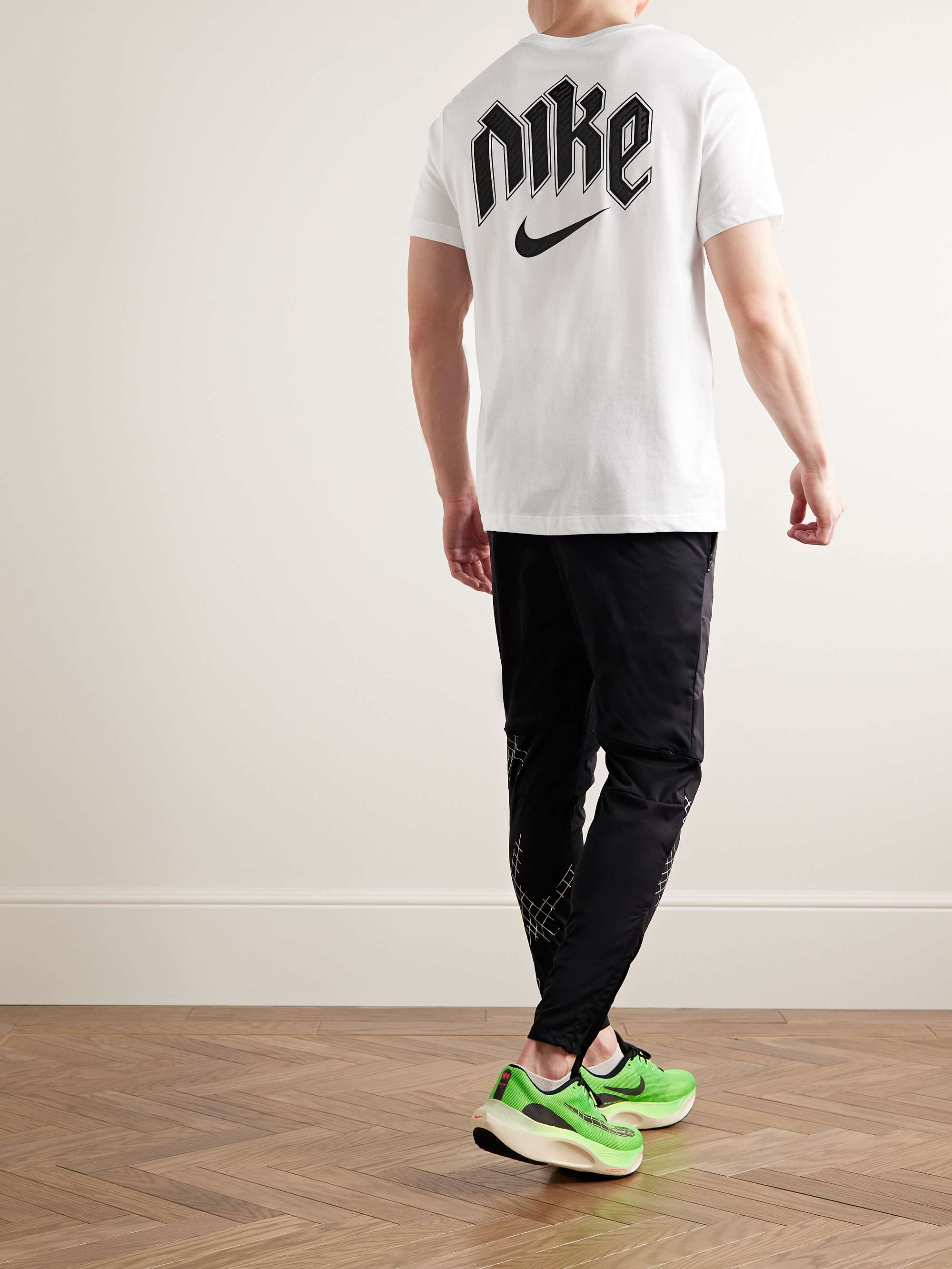 NIKE RUNNING Run Division Logo-Print Cotton-Blend Dri-FIT T-Shirt | MR  PORTER