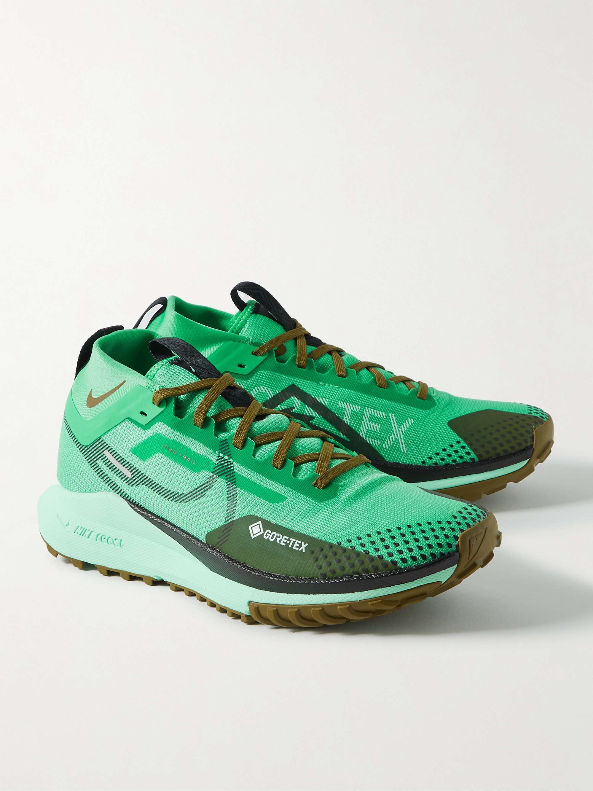 NIKE RUNNING React Pegasus Trail 4 GORE-TEX® Mesh Running Sneakers for Men  | MR PORTER