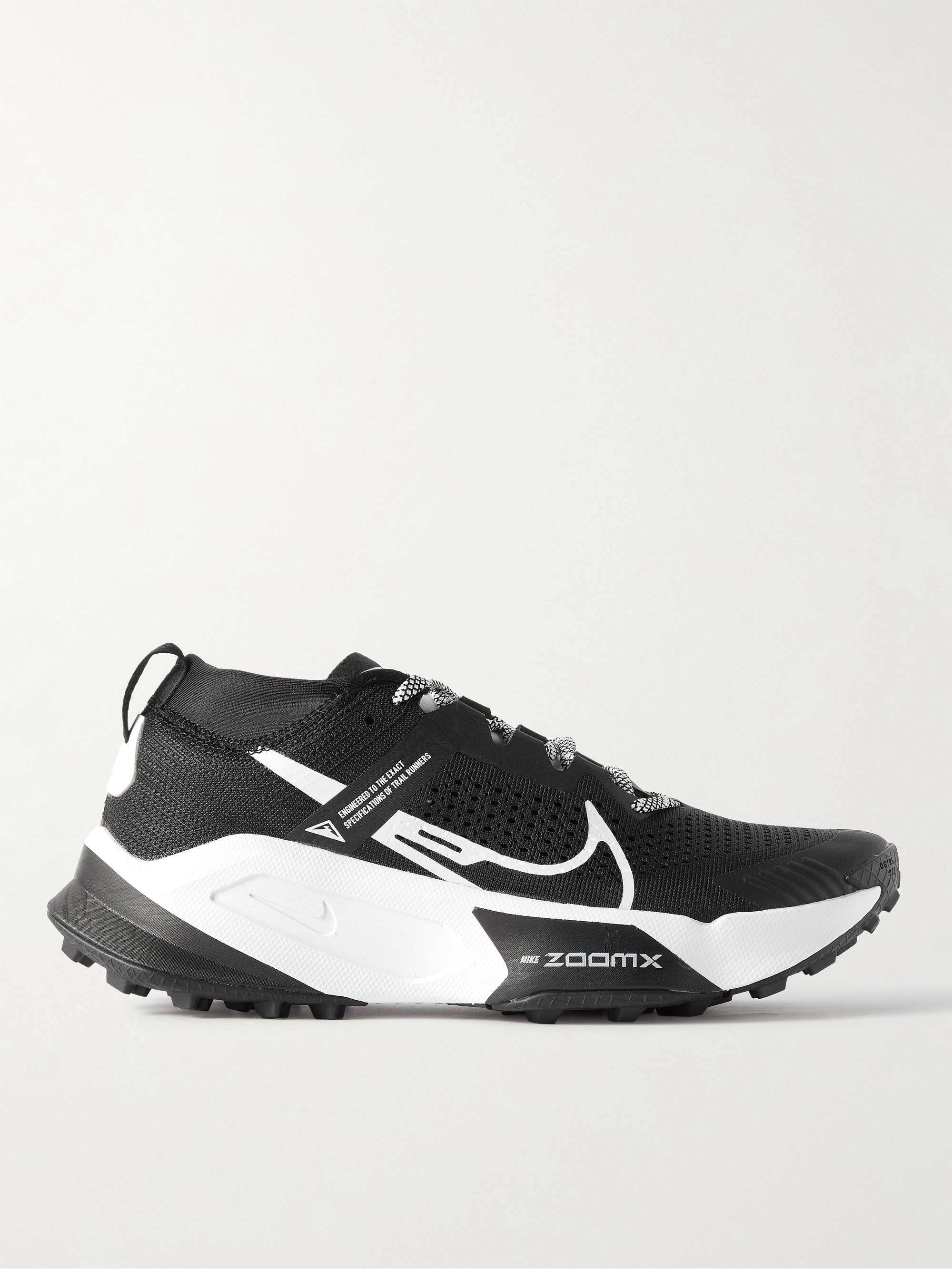 أسود حذاء سنيكرز Zegama للركض من نسيج شبكي بحاشية من المطاط | NIKE RUNNING  | MR PORTER