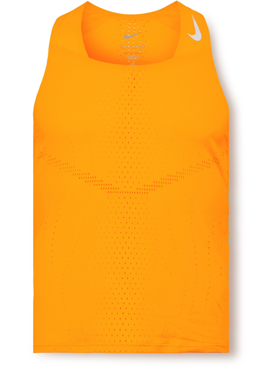 Nike Aeroswift Perforated Dri-fit Adv Tank Top In Orange | ModeSens