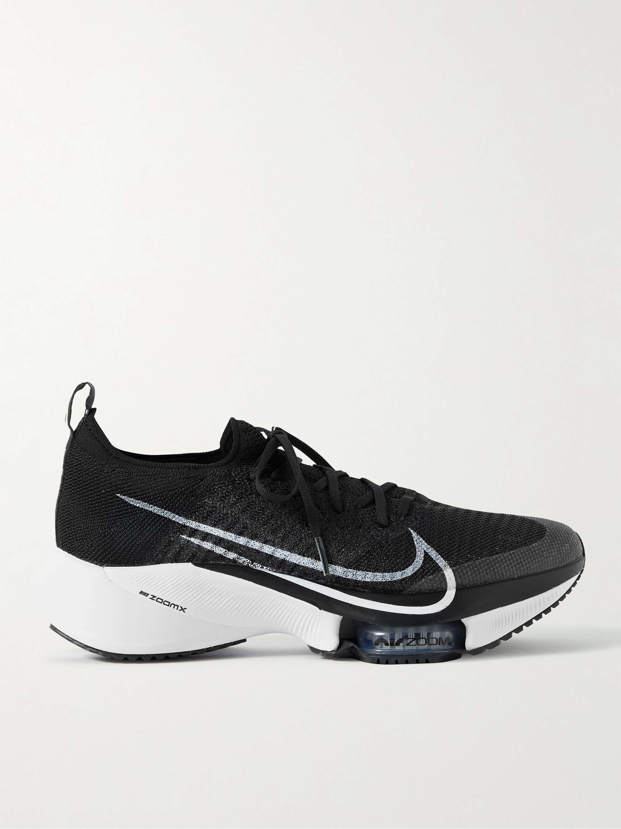 NIKE RUNNING Tempo Rubber-Trimmed Flyknit Sneakers | MR PORTER