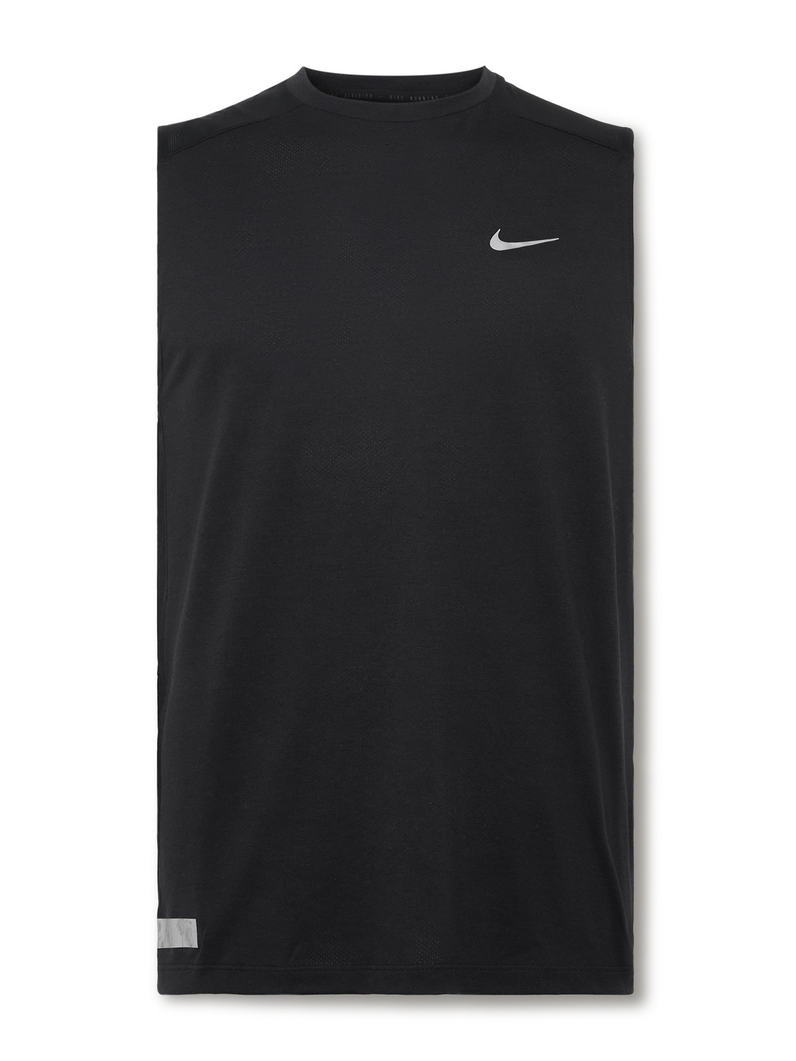 Nike Dri-fit Run Division Rise 365 Phantom Sleeveless Running T-shirt In Black