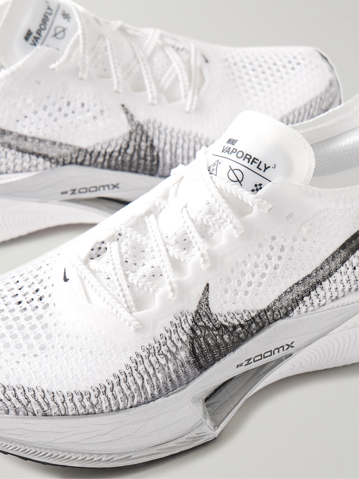 Shop Nike Zoomx Vaporfly 3 Flyknit Running Sneakers In White