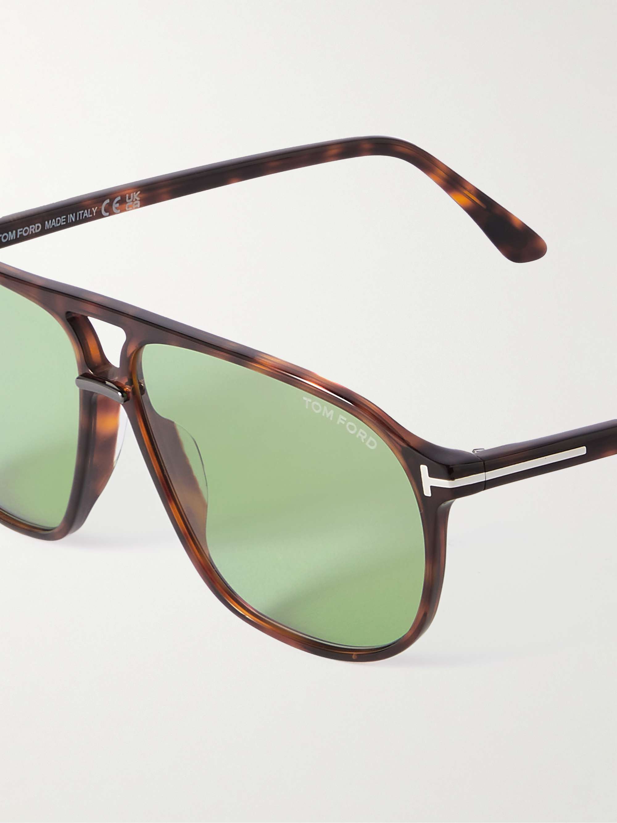 TOM FORD EYEWEAR Aviator-Style Tortoiseshell Acetate Sunglasses for Men |  MR PORTER
