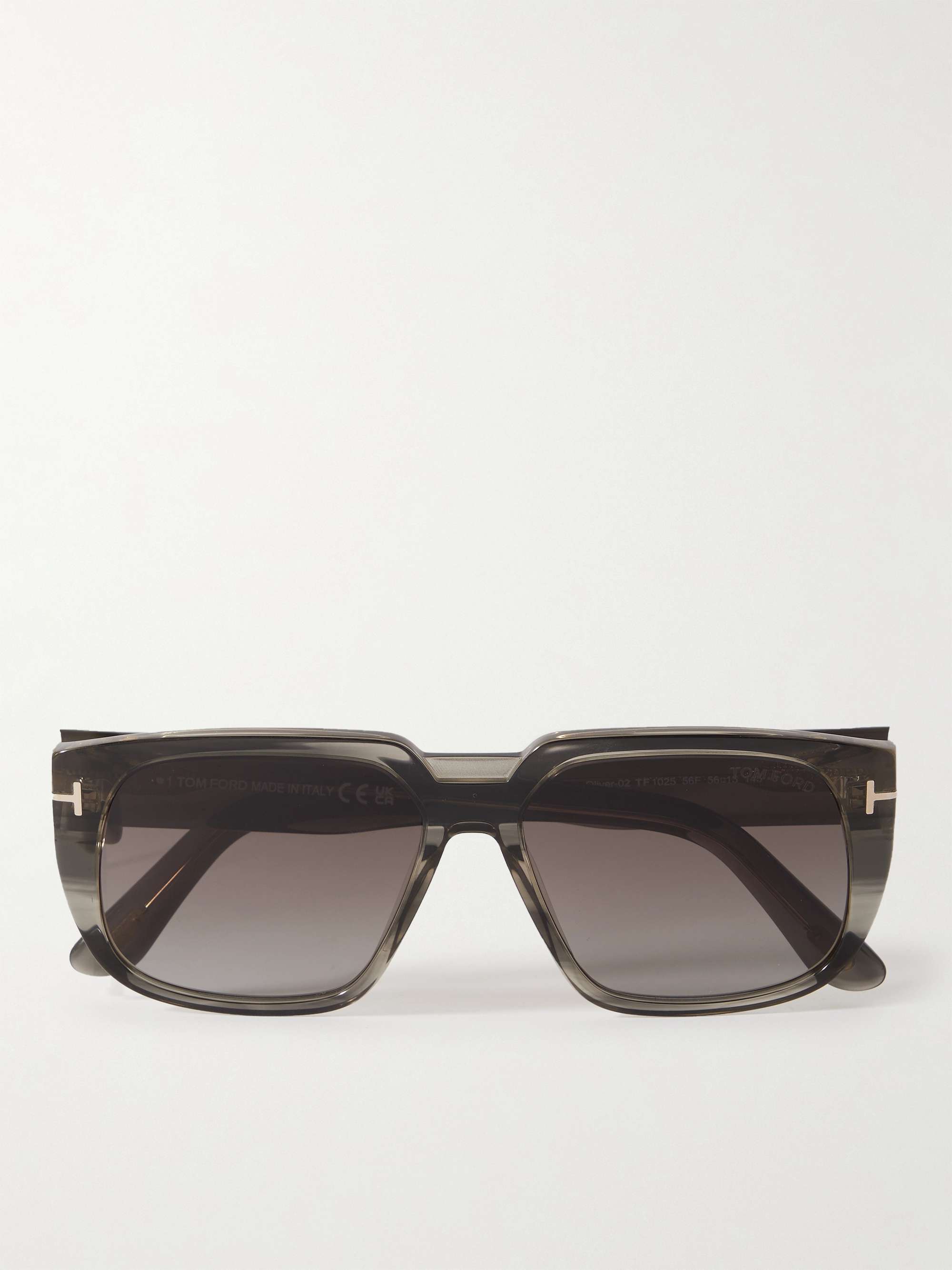 Sonnenbrille mit eckigem Rahmen aus Azetat | MR PORTER