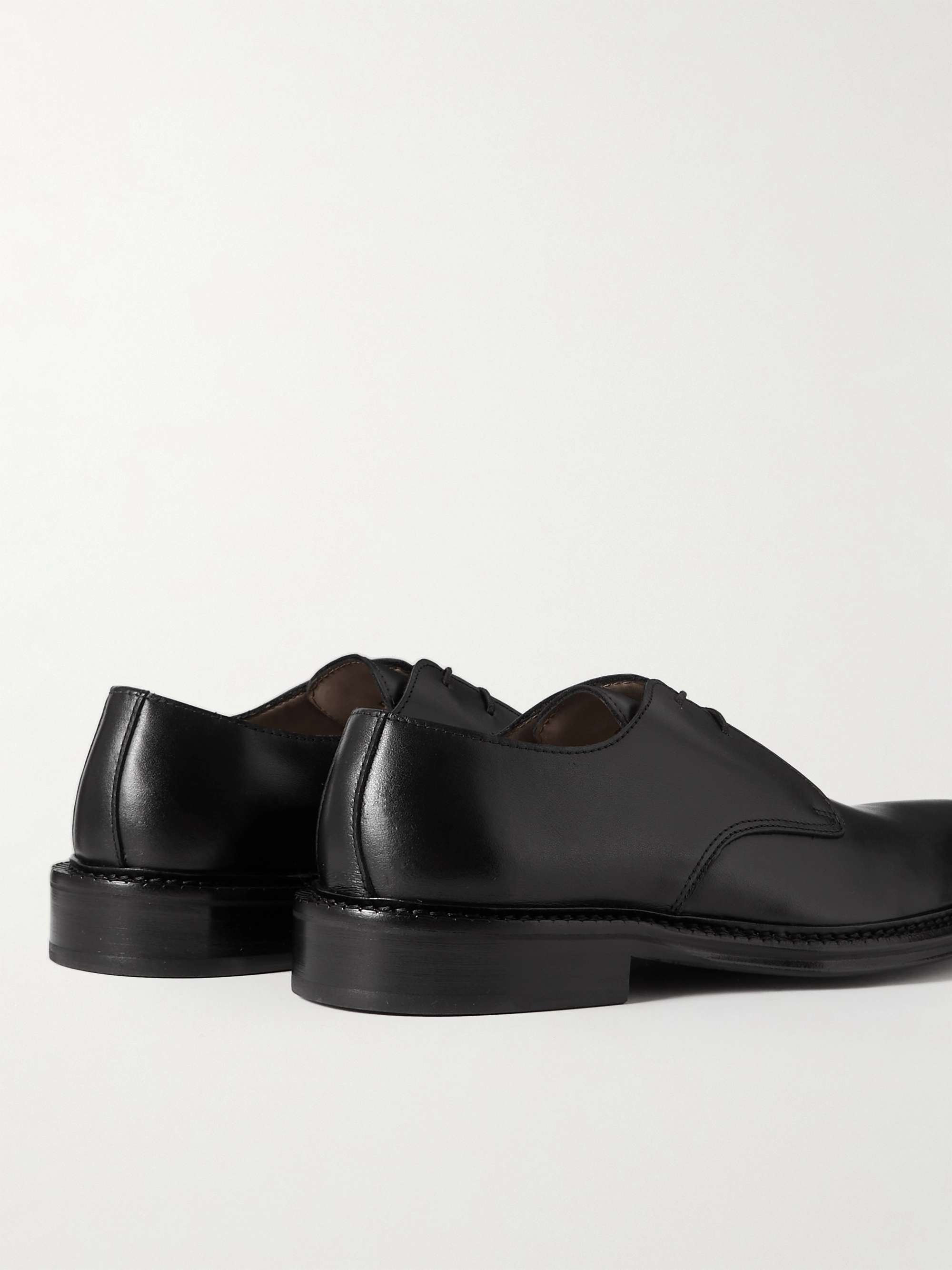 MR P. James Polished-Leather Derby Shoes for Men | MR PORTER