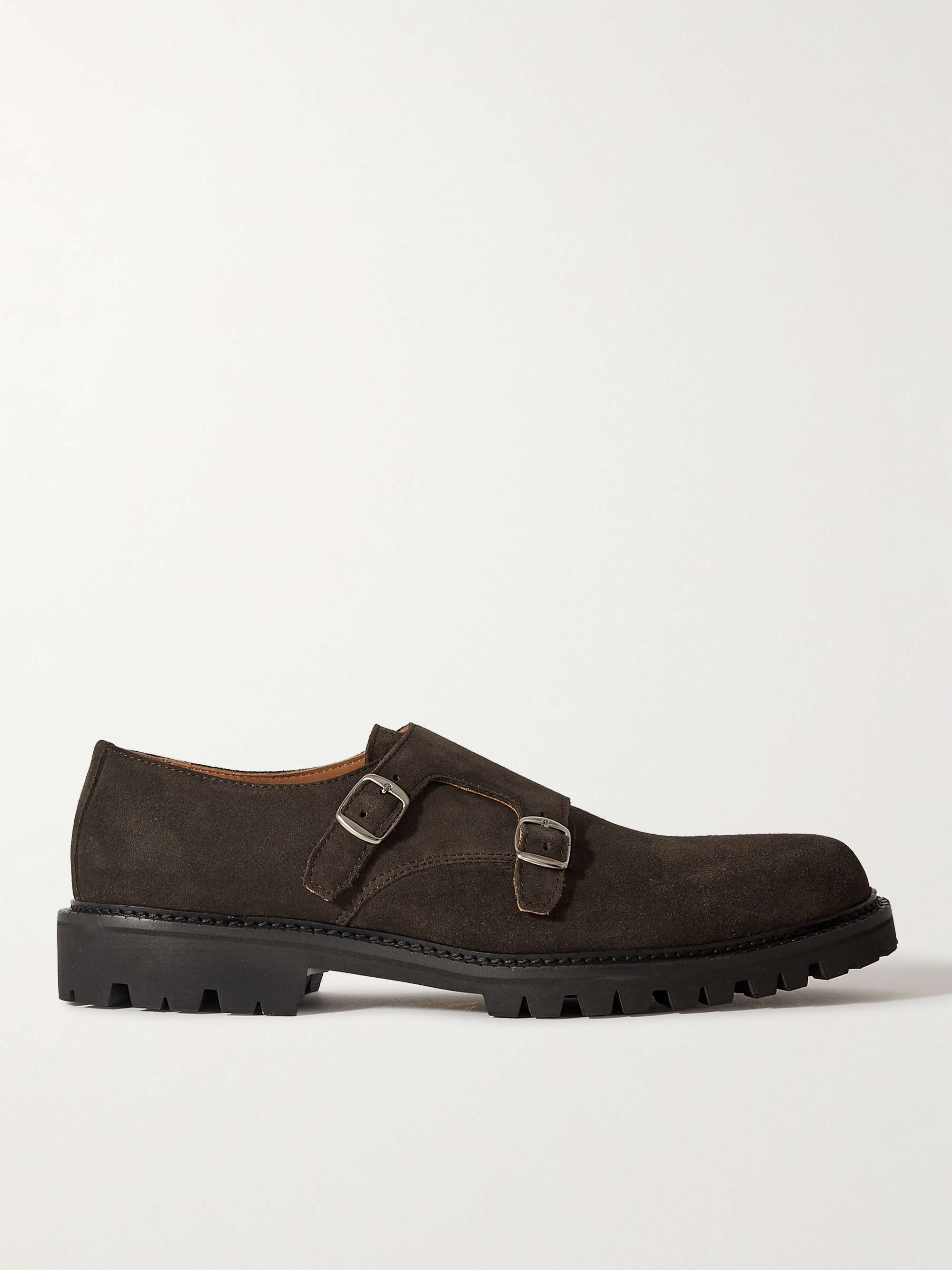 MR P. Olie Suede Monk-Strap Shoes for Men | MR PORTER