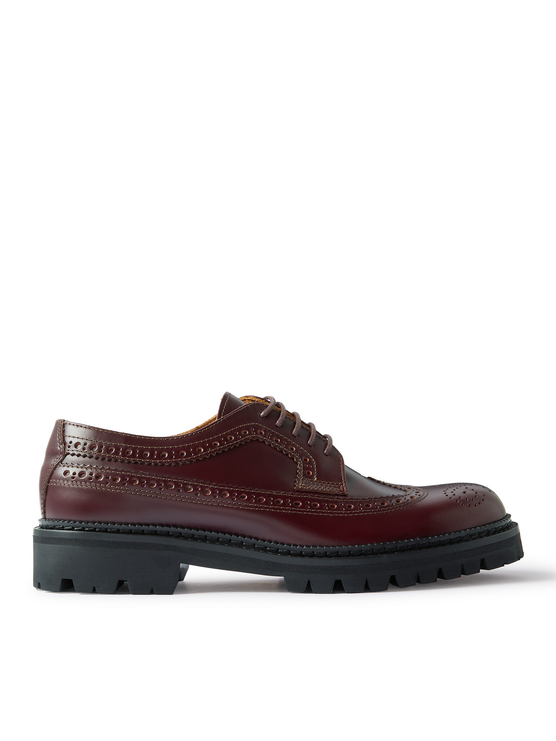 Mr P Jaques Leather Brogues In Brown