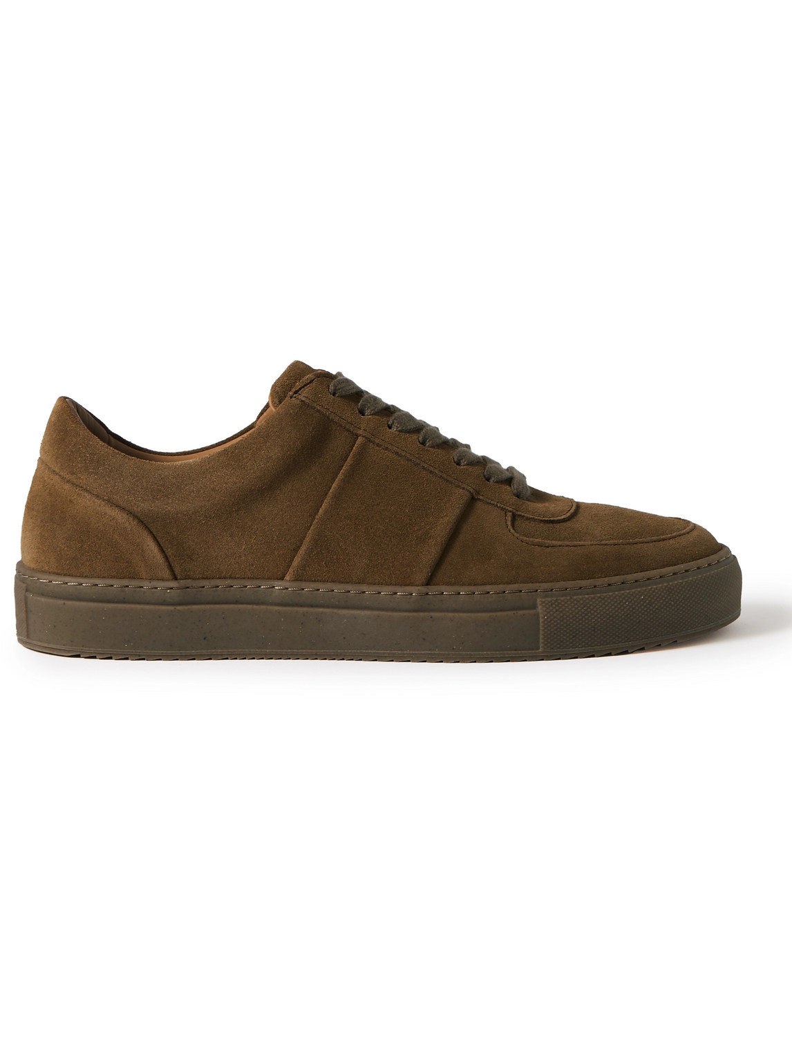 Mr P Larry Regenerated Suede By Evolo® Trainers In Brown