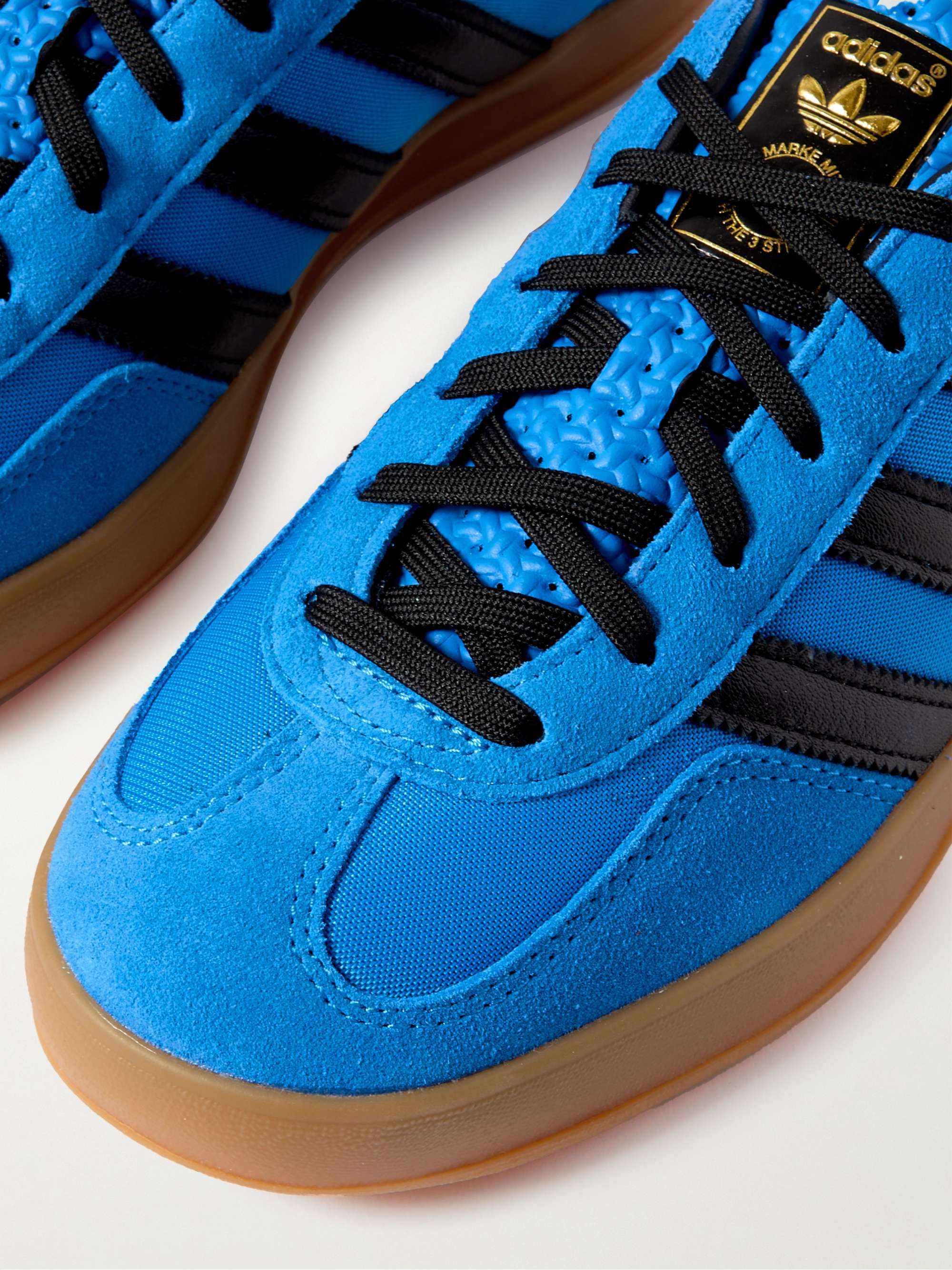 ADIDAS ORIGINALS Gazelle Indoor Suede and Leather-Trimmed Mesh Sneakers for  Men | MR PORTER