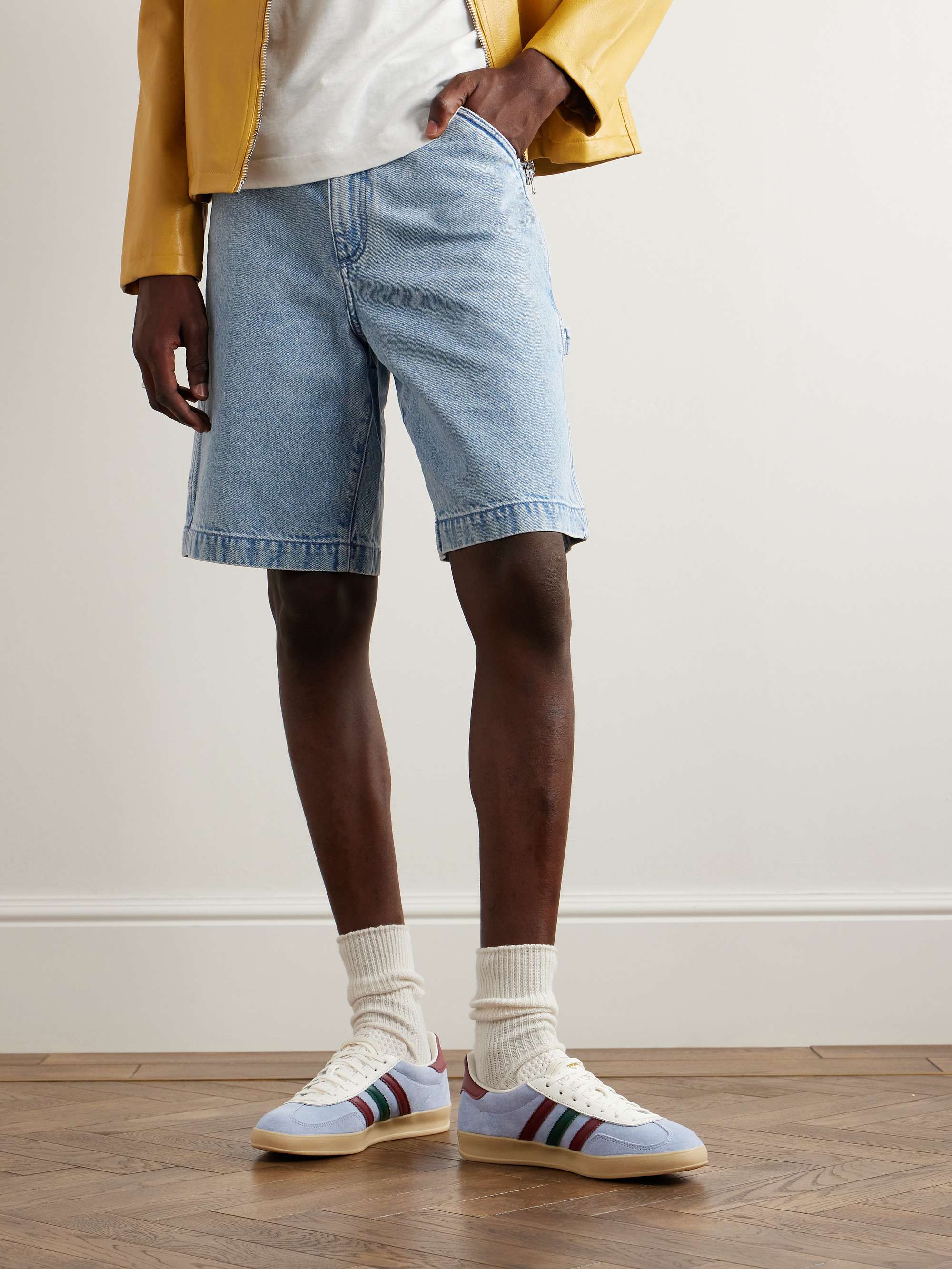 ADIDAS ORIGINALS Gazelle Leather-Trimmed Suede Sneakers for Men | MR PORTER